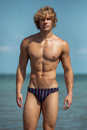 Classic Swim Brief | Neon Black Swim Briefs | Coyote Jocks