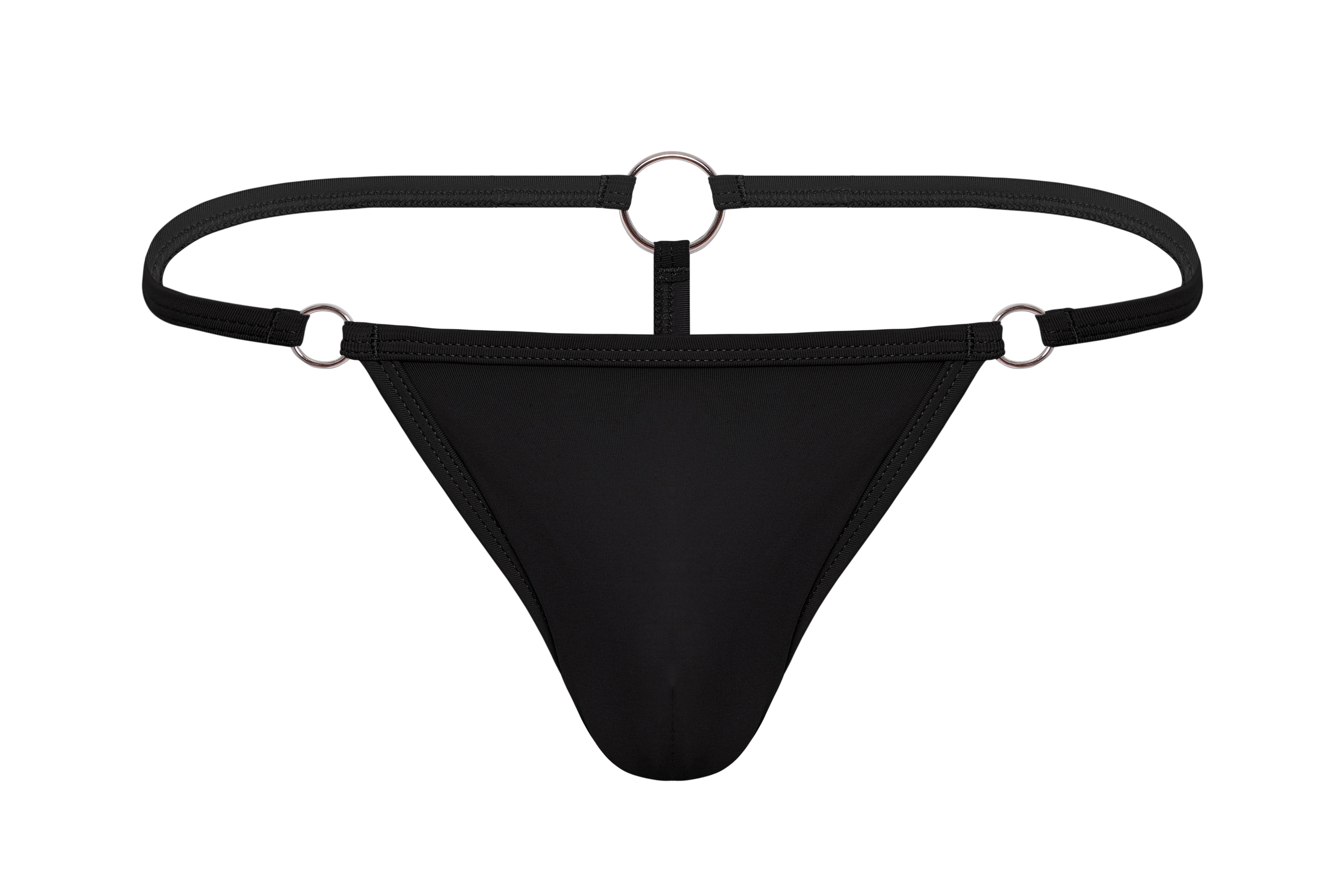 Hardware Thong | Jet Black