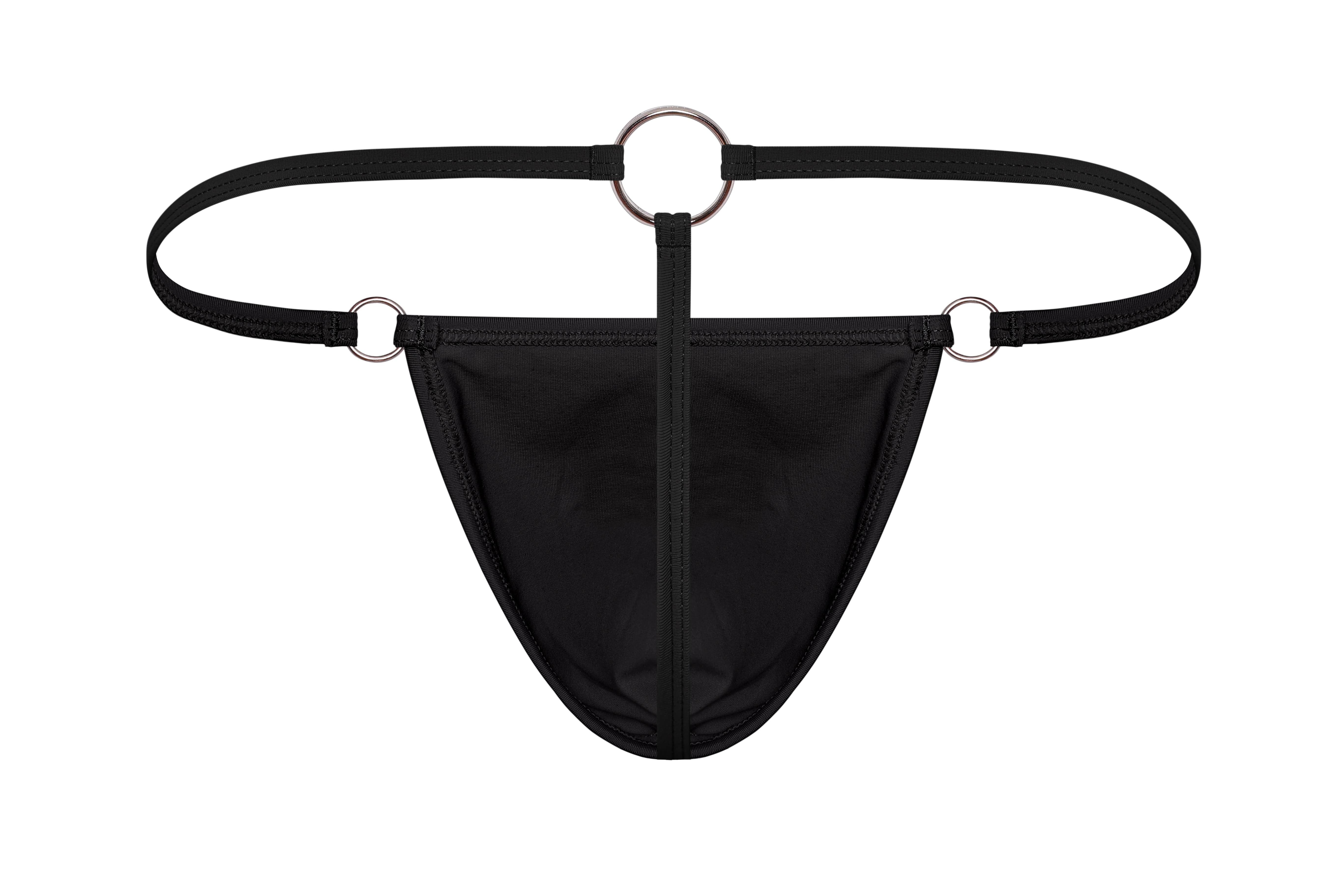 Hardware Thong | Jet Black