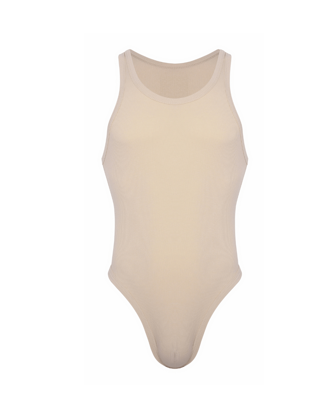Cotton Rib Bodysuit | Sand - Coyote Jocks