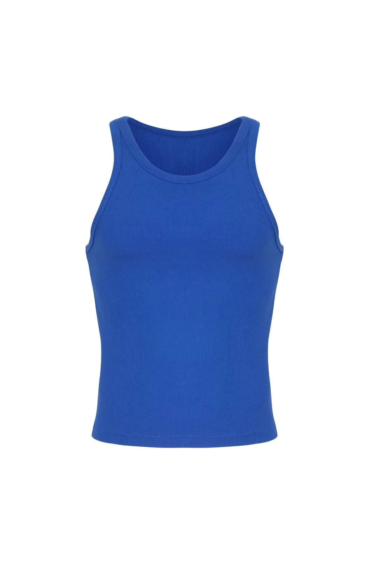 Cotton Rib Crop Tank | Cobalt Tanks | Coyote Jocks