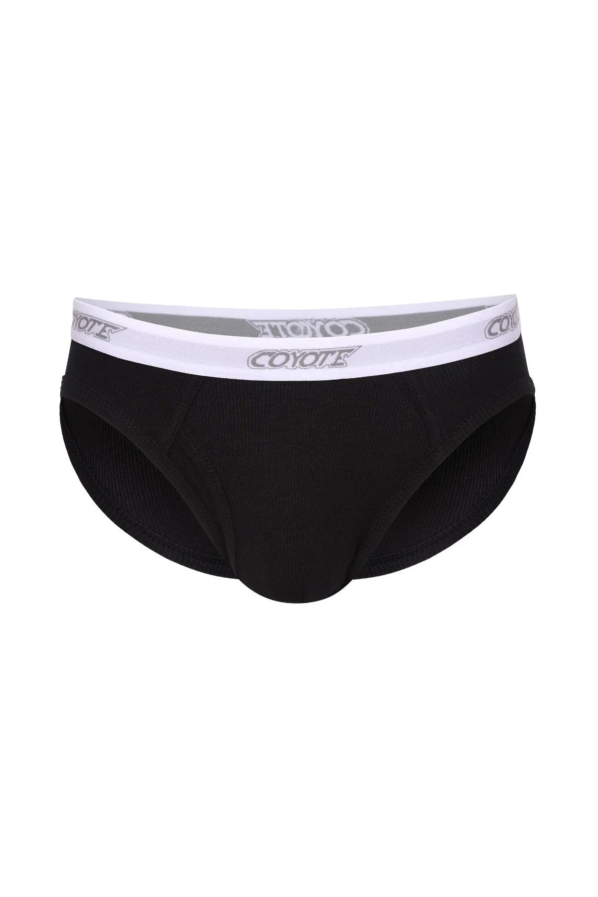Cotton Rib Fly Front Brief | Midnight Briefs | Coyote Jocks