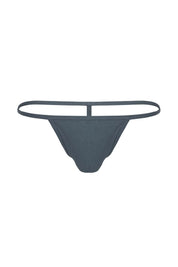 Cotton Rib T-String Thong | Charcoal Thongs | Coyote Jocks