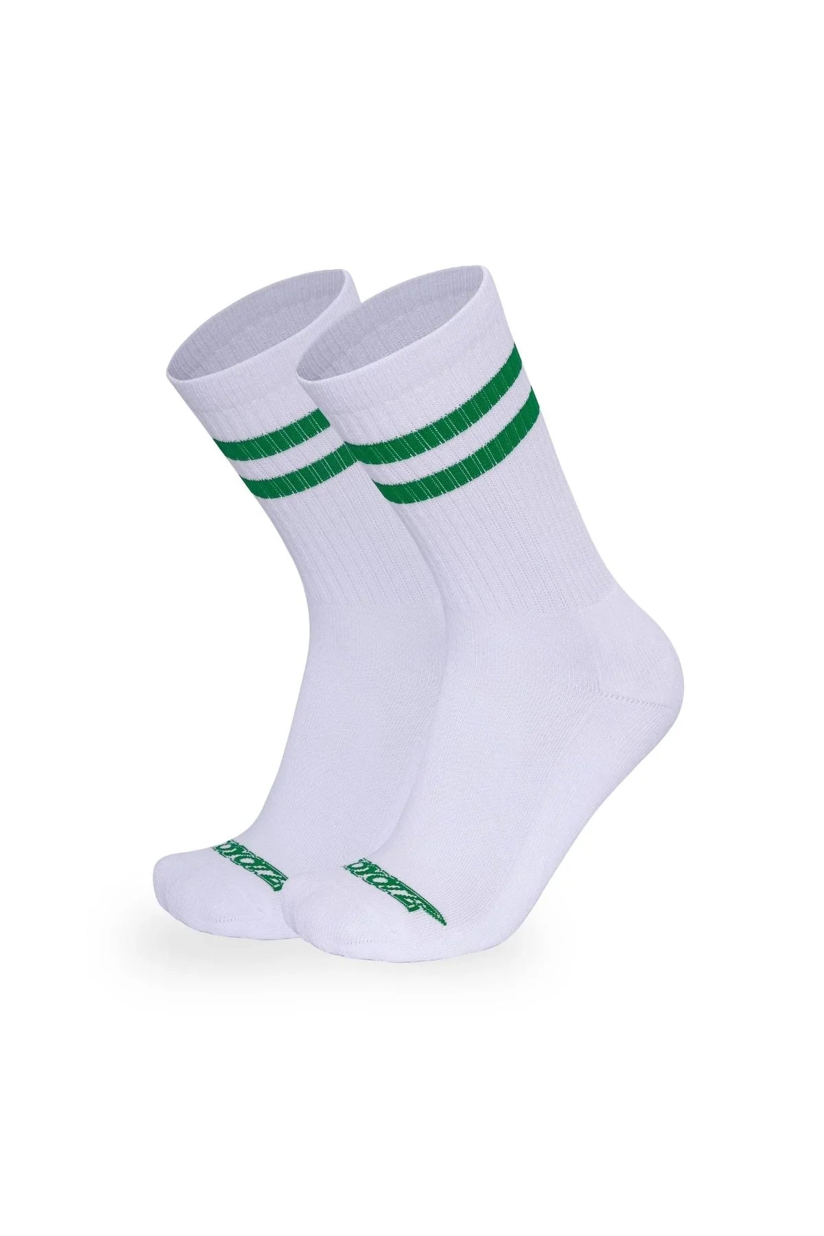 Cotton Ringer Sock | Green Socks | Coyote Jocks