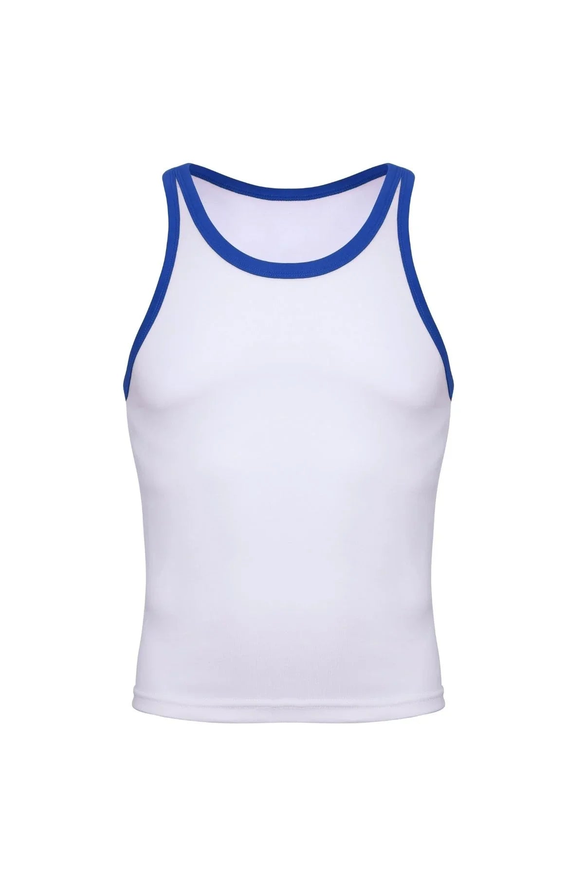 Cotton Ringer Tank | Blue Tanks | Coyote Jocks
