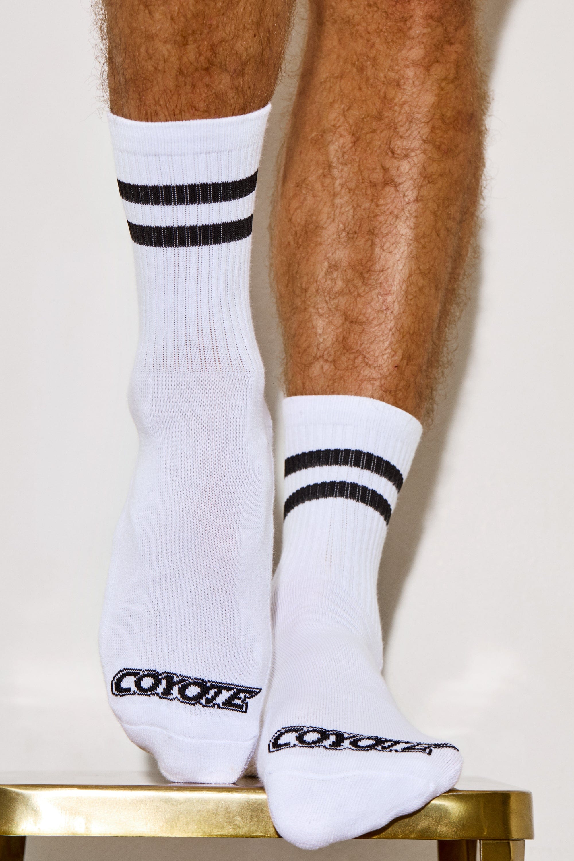 Cotton Ringer Sock | Black - Coyote Jocks