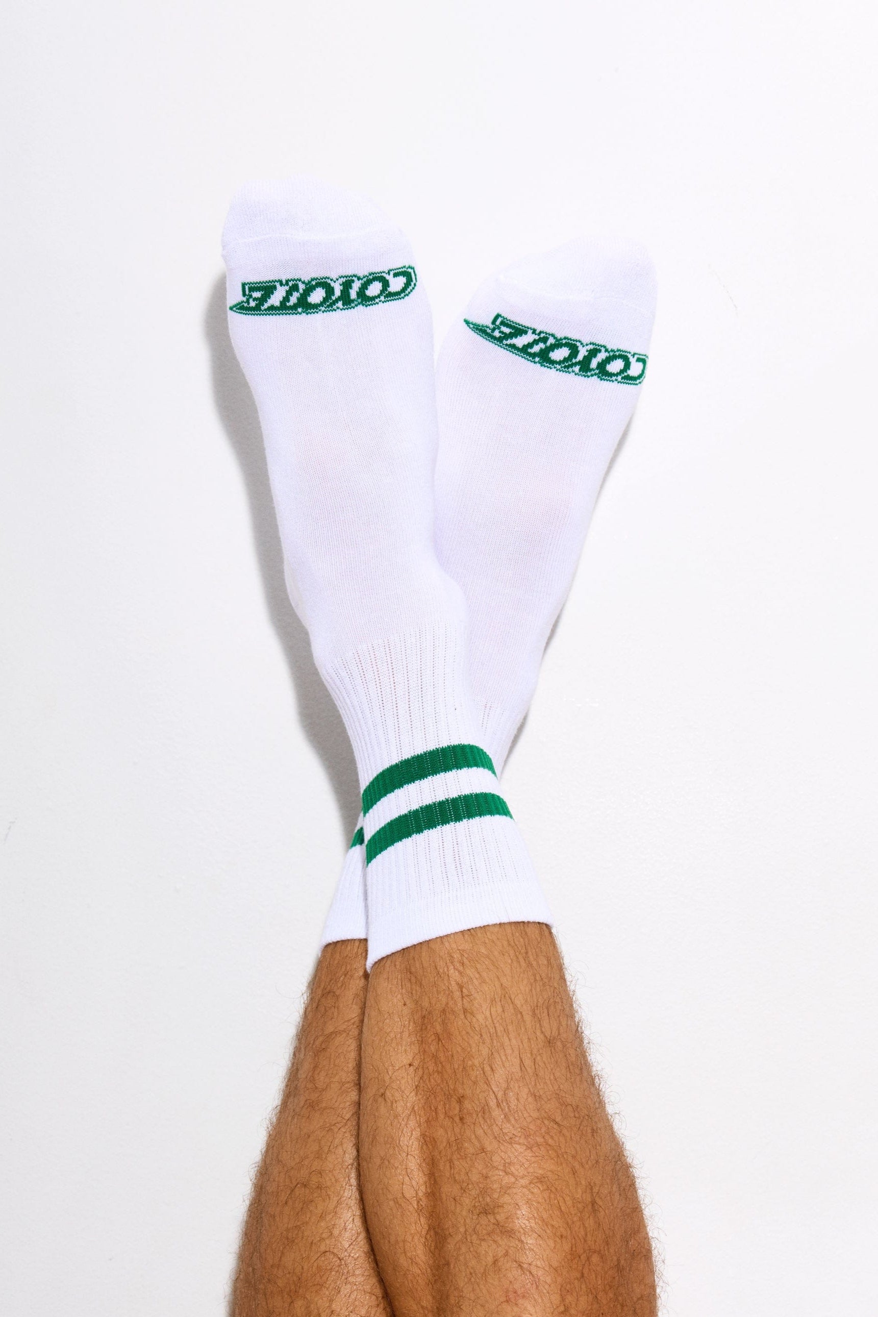 Cotton Ringer Sock | Green