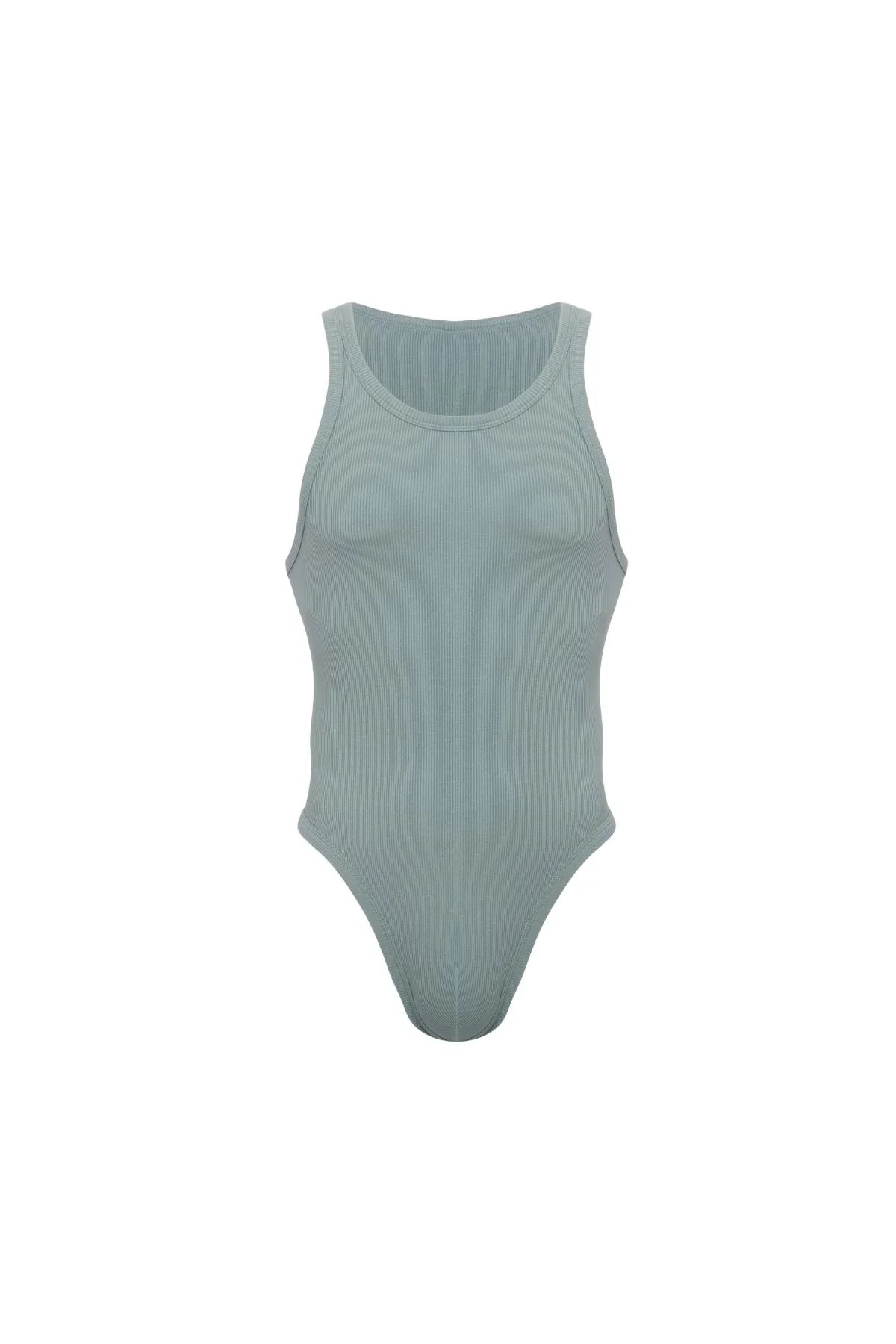 Cotton Rib Bodysuit | Grey Sage Bodysuits | Coyote Jocks