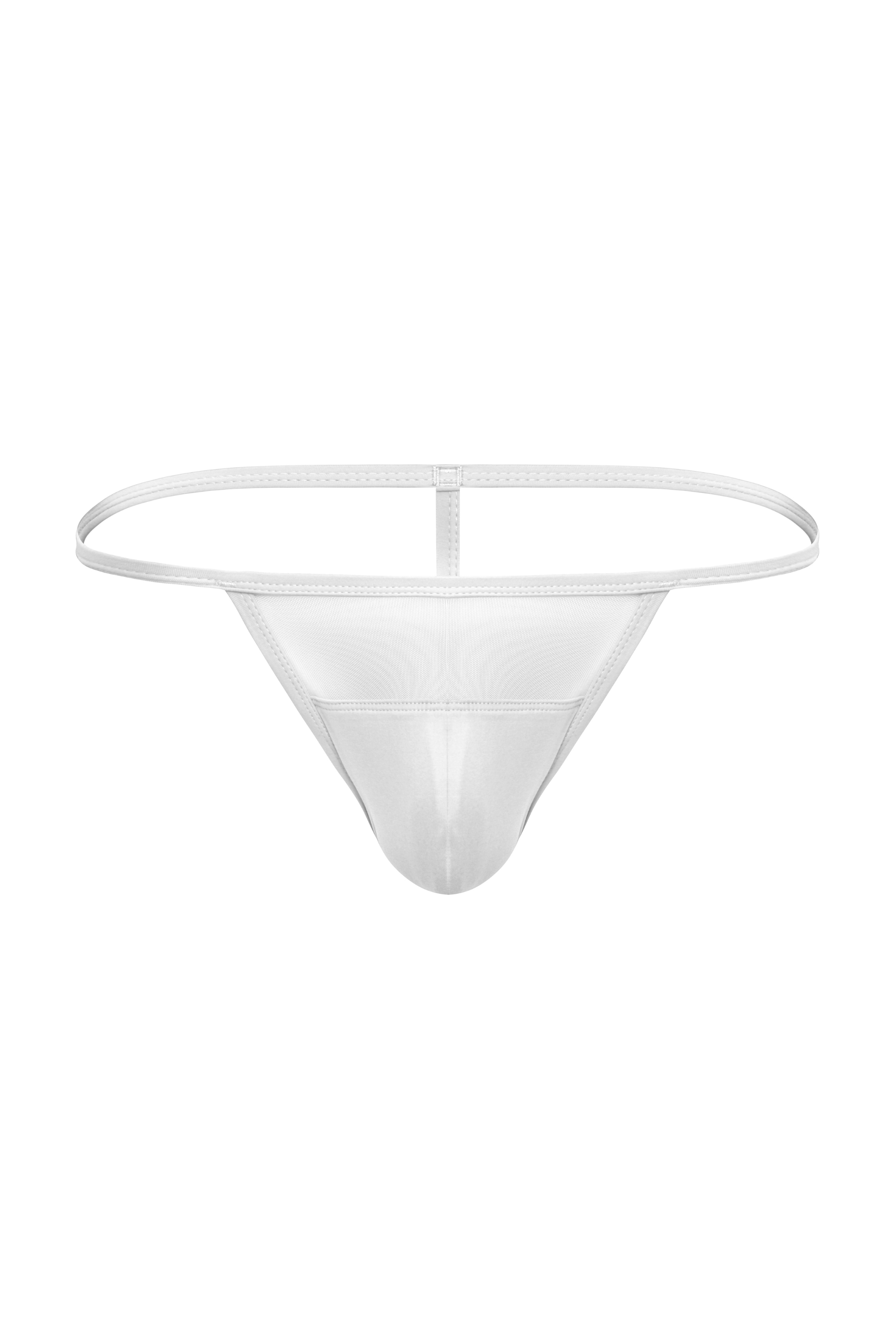 Micro Mesh T-String Thong | White - Coyote Jocks