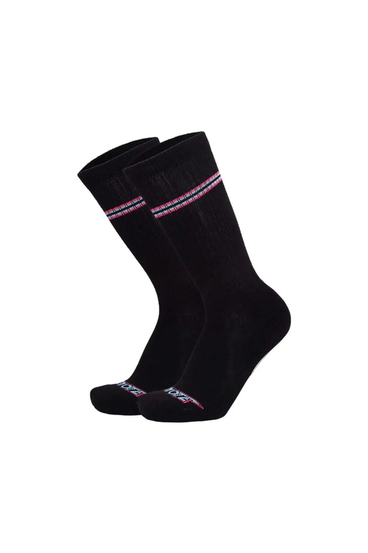 Varsity Sock | Neon Black Socks | Coyote Jocks