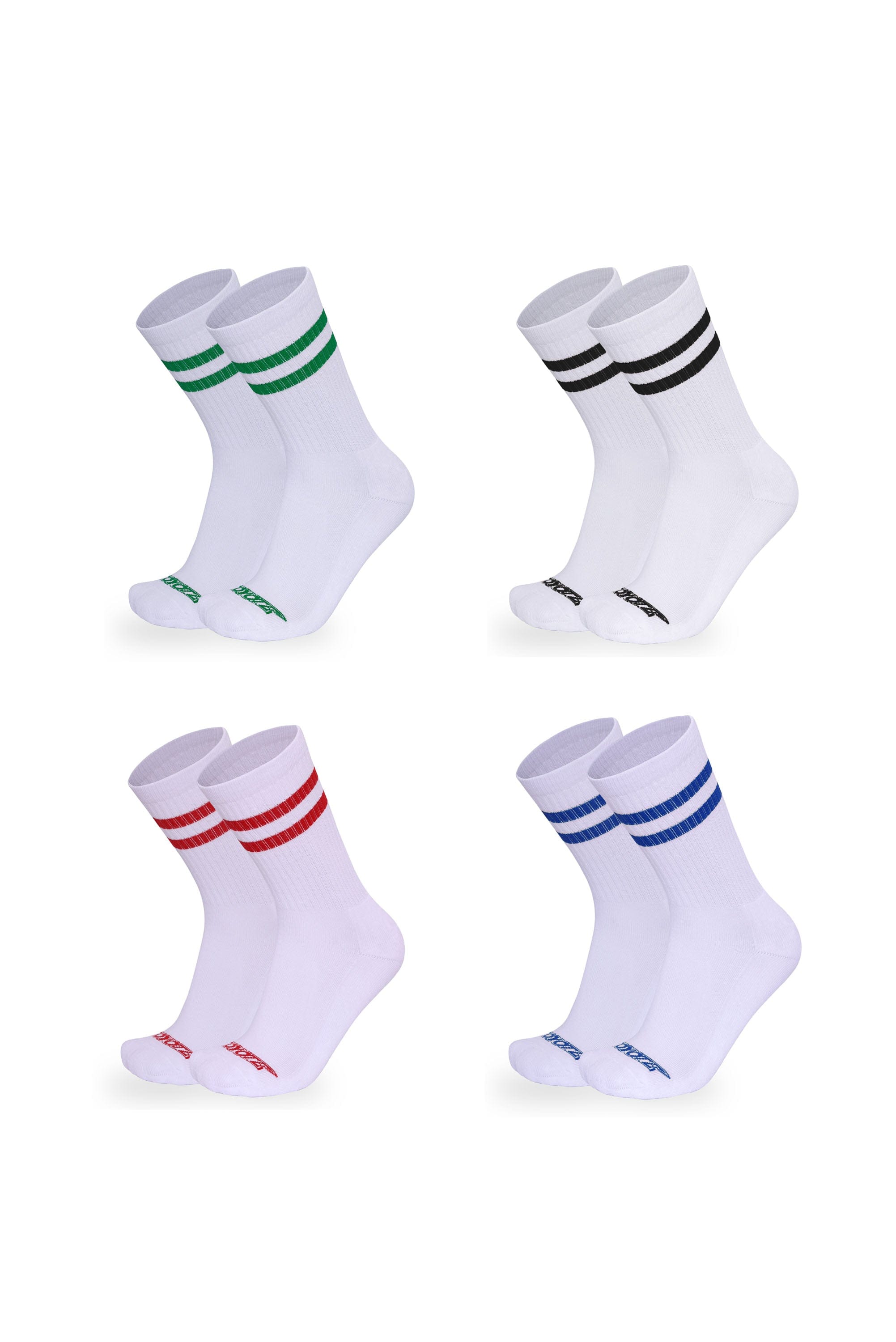 Cotton Ringer Sock 4-Pack