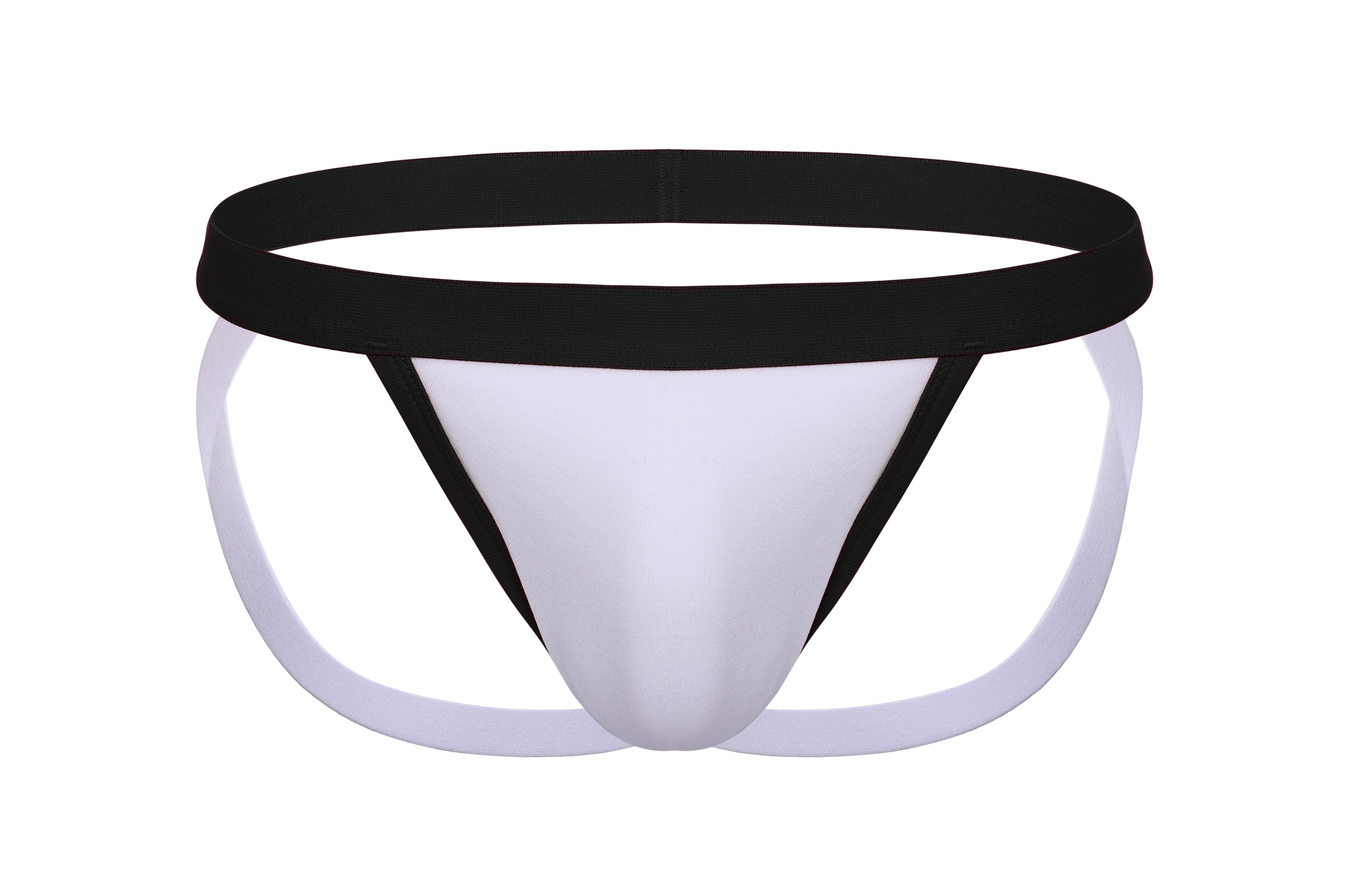 Cotton Ringer Jockstrap | Black - Coyote Jocks