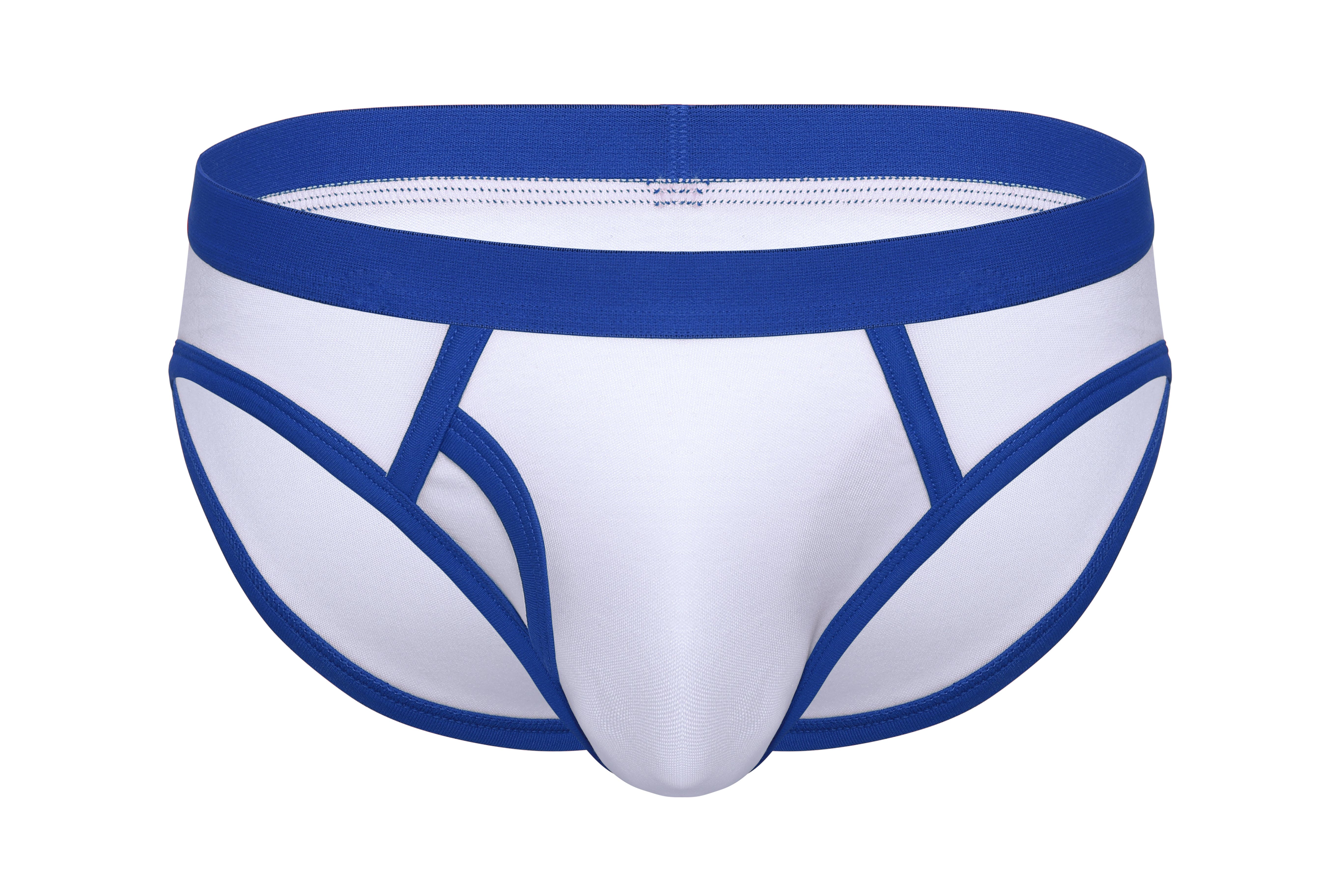 Cotton Ringer Fly Brief | Blue - Coyote Jocks