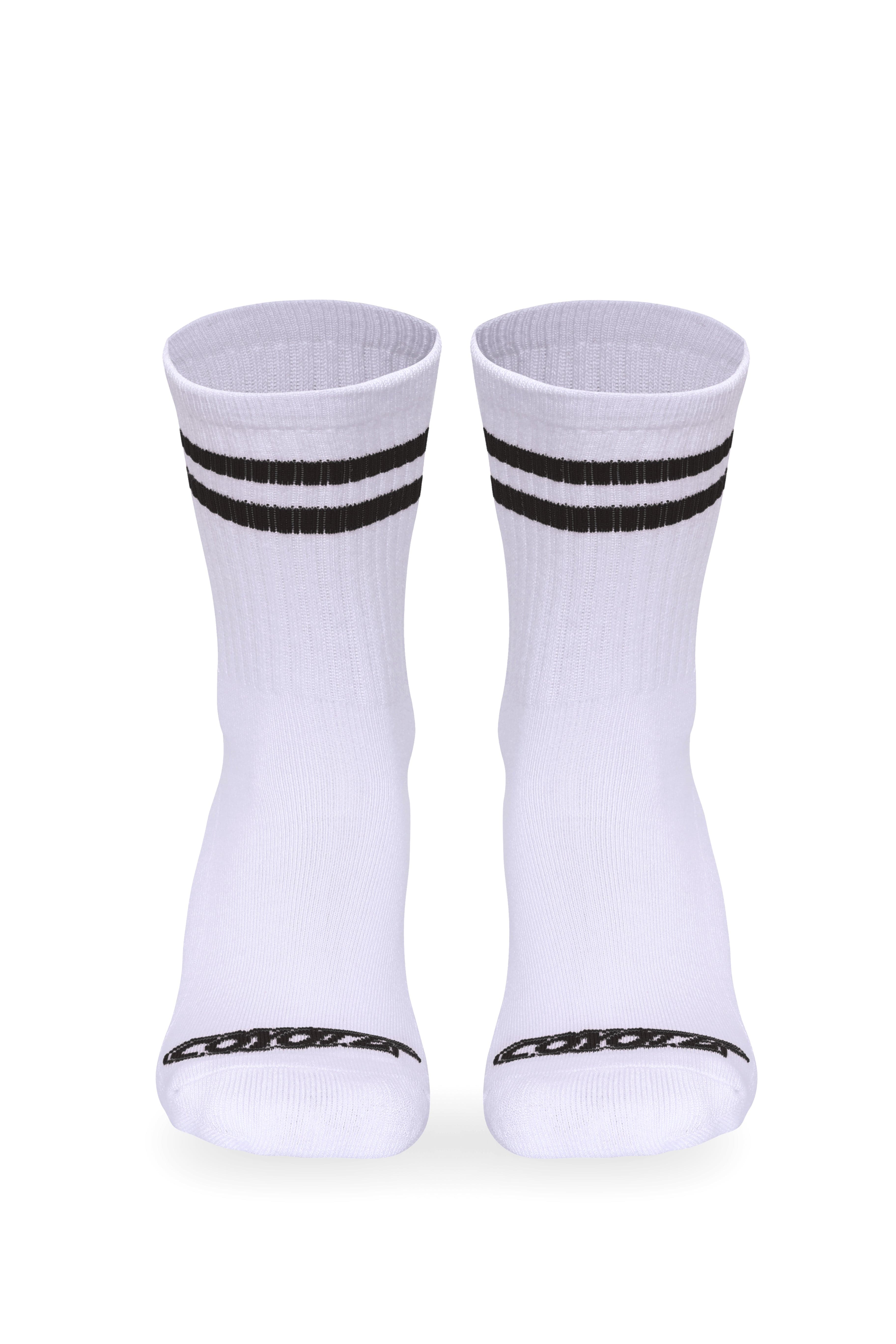 Cotton Ringer Sock | Black - Coyote Jocks