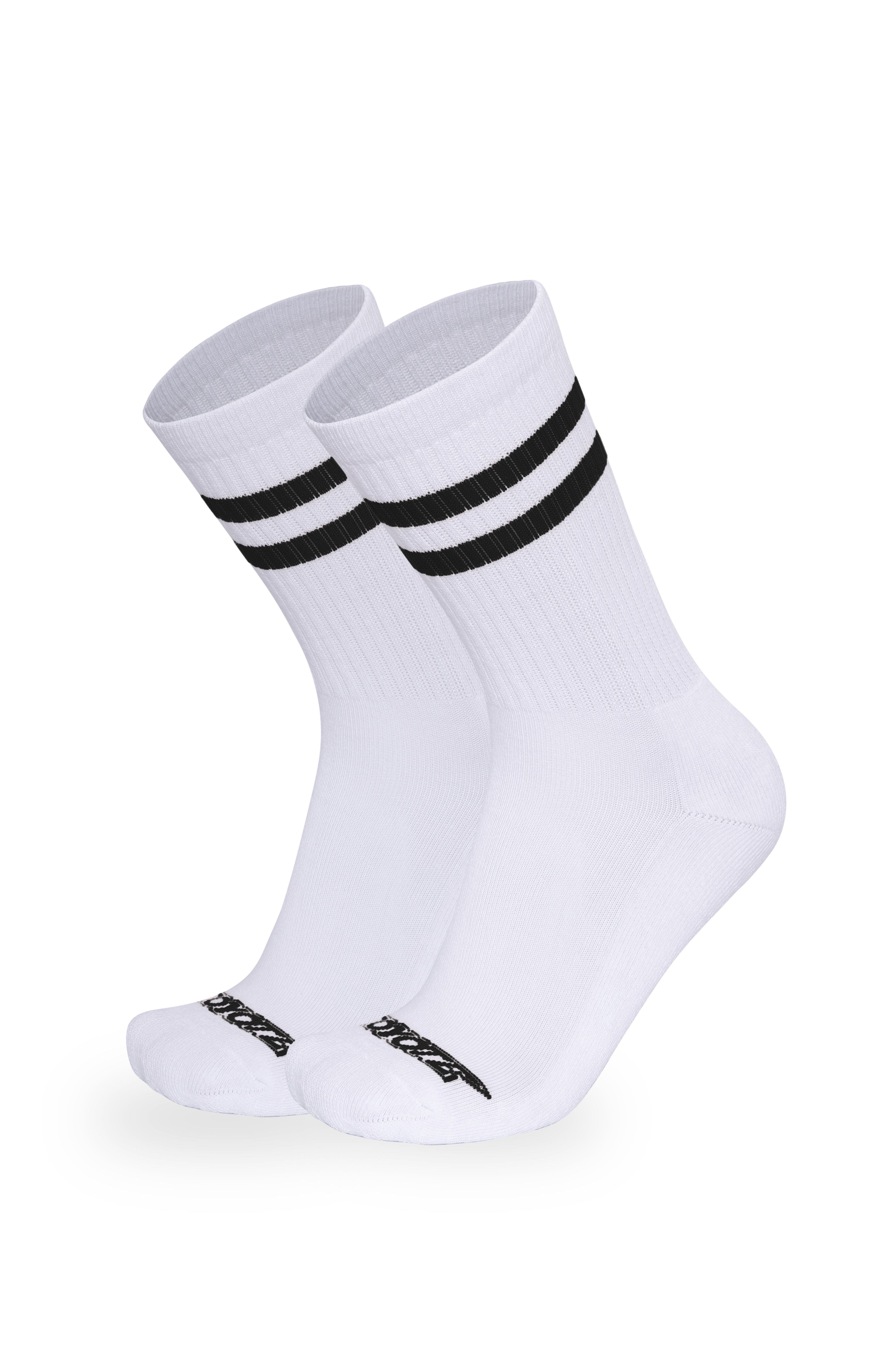 Cotton Ringer Sock | Black - Coyote Jocks