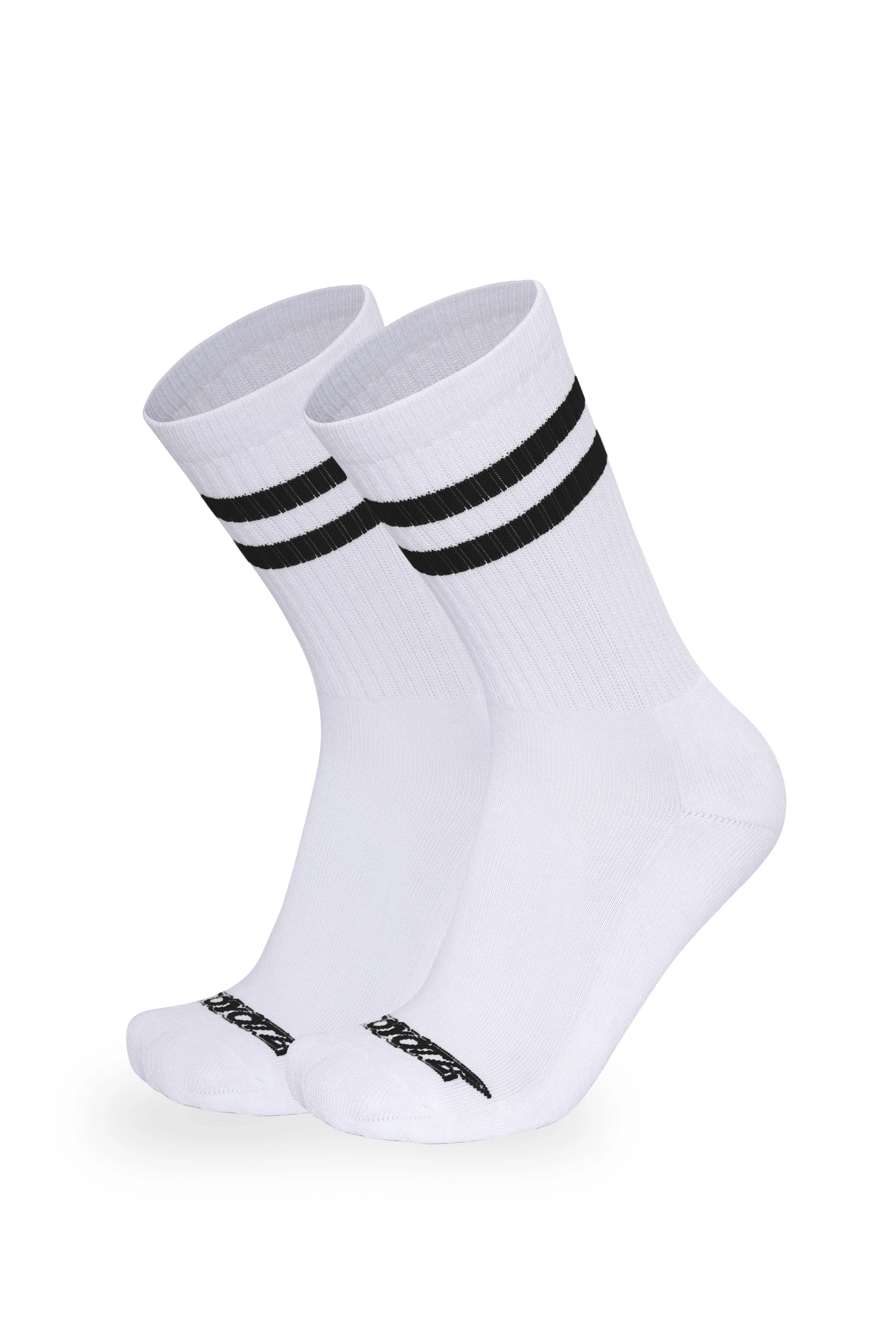 Cotton Ringer Sock | Black - Coyote Jocks