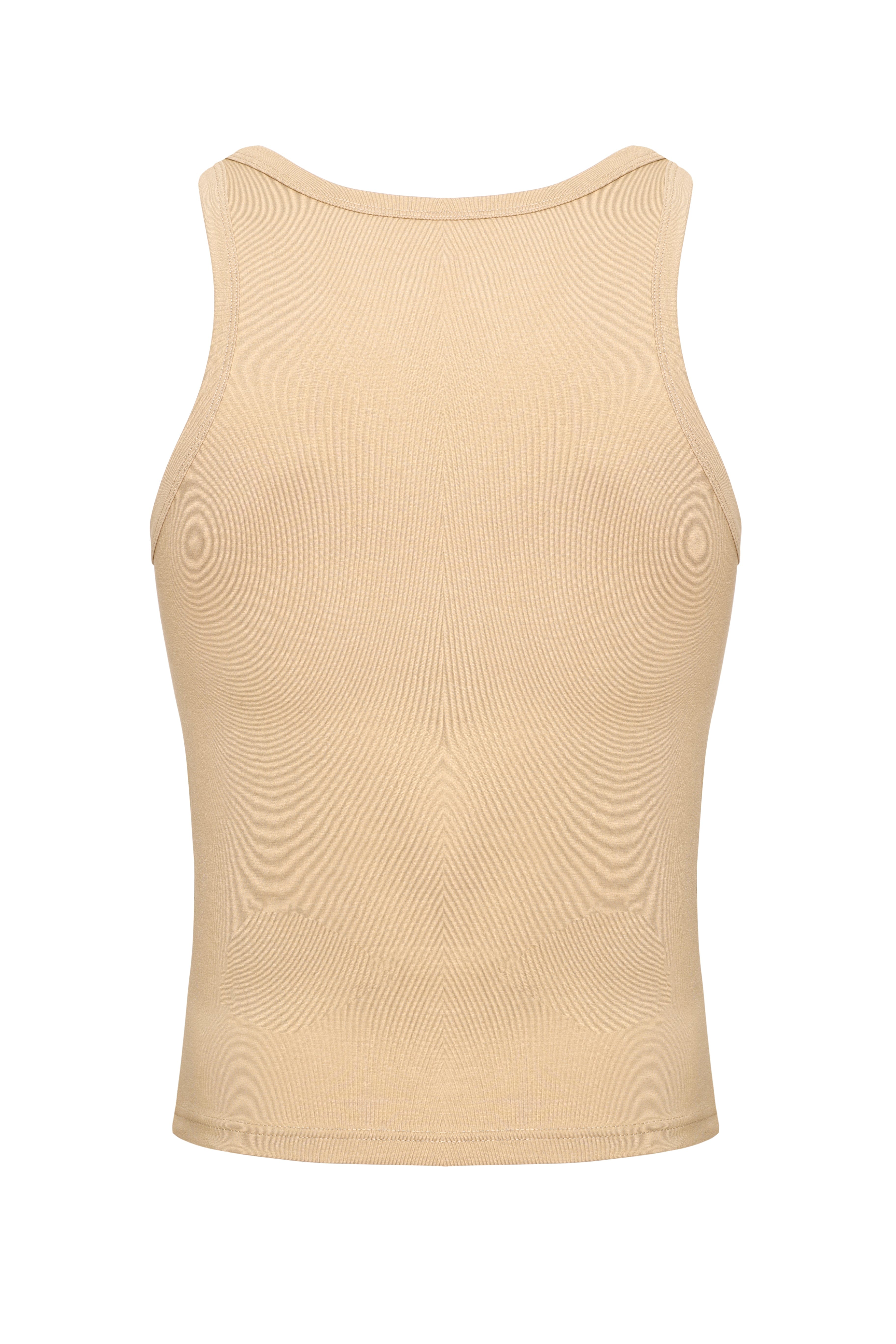 Cadet Crop Tank | Tan - Coyote Jocks