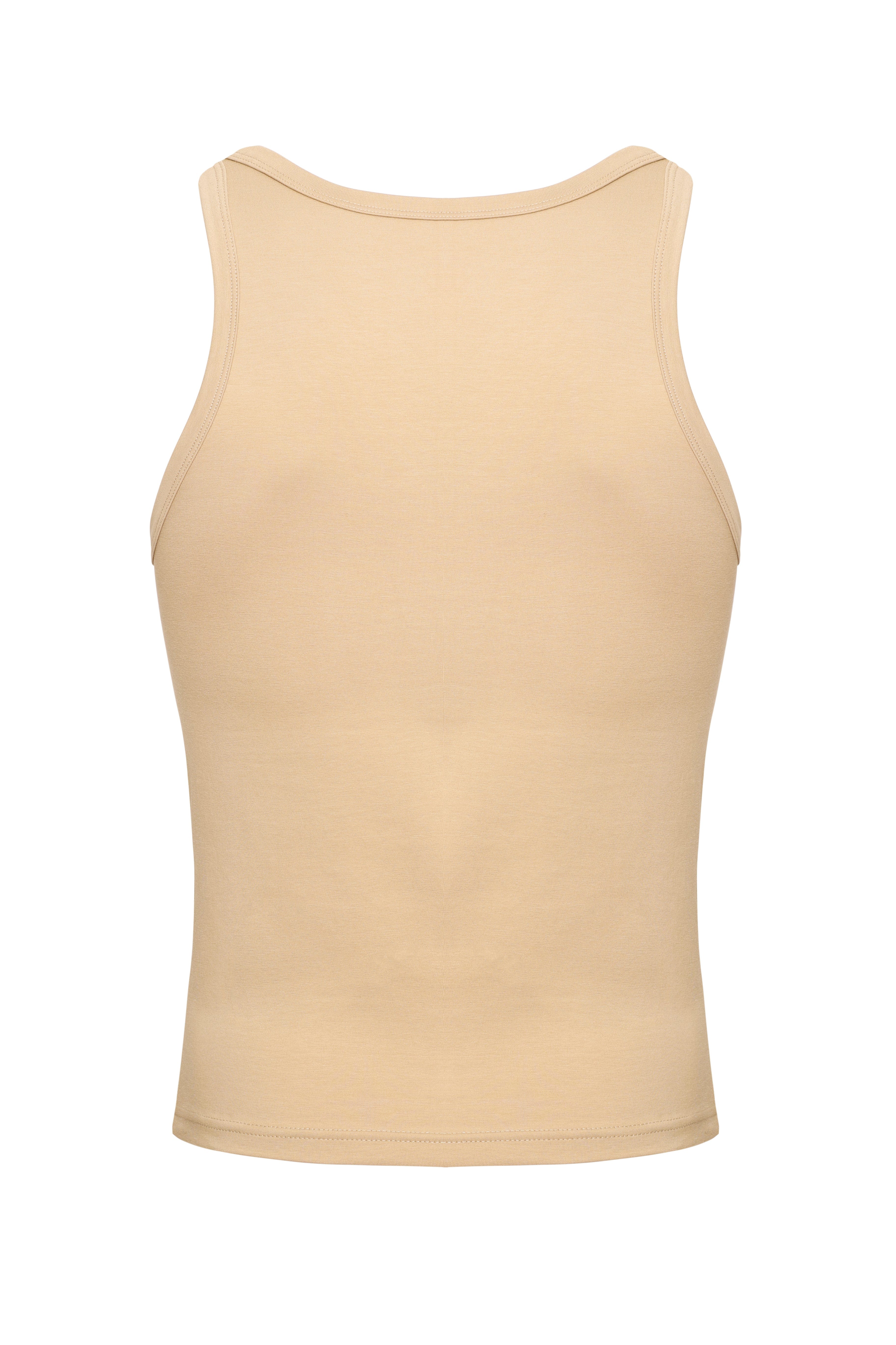 Cadet Crop Tank | Tan - Coyote Jocks 