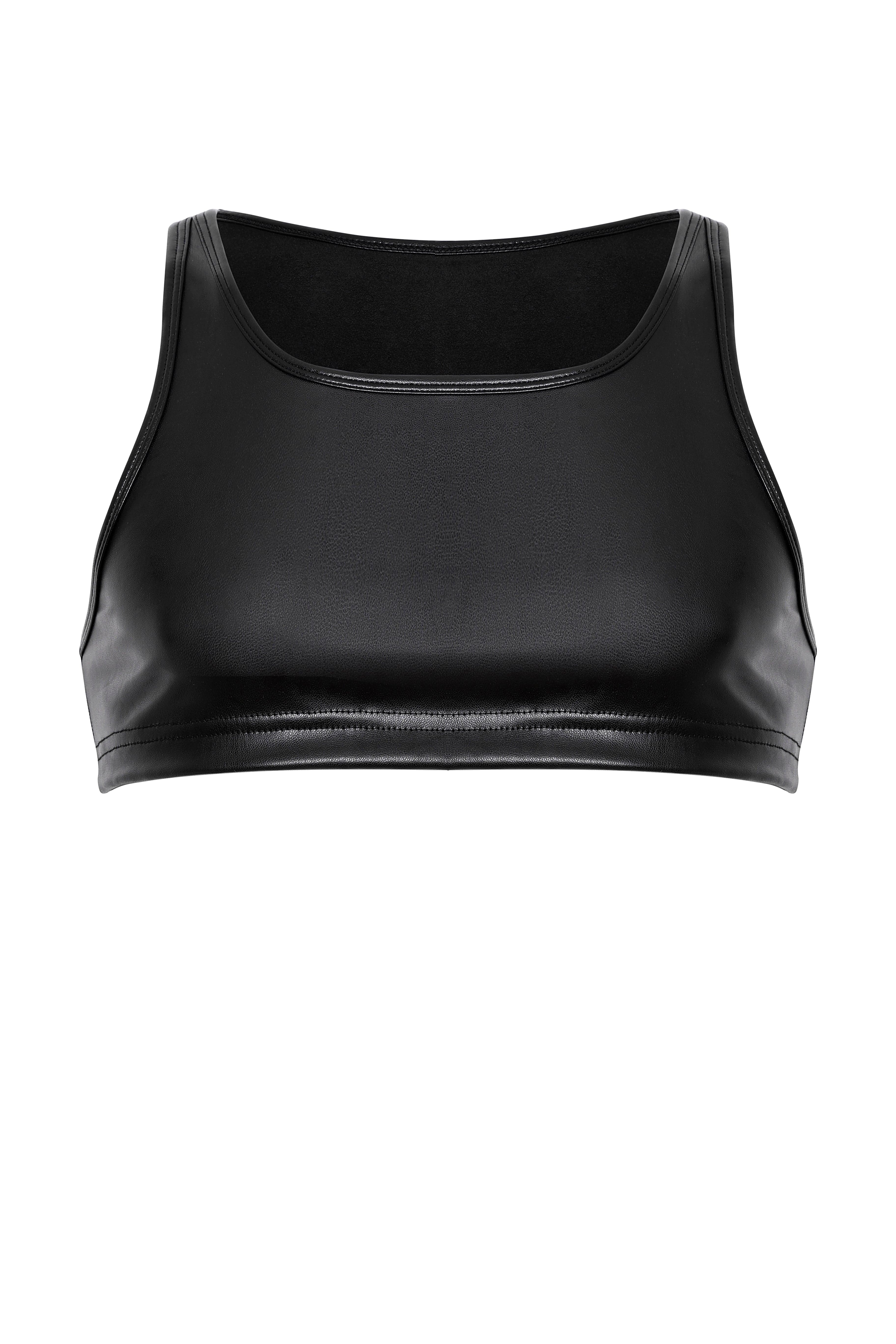 Vegan Leather Micro Tank - Coyote Jocks