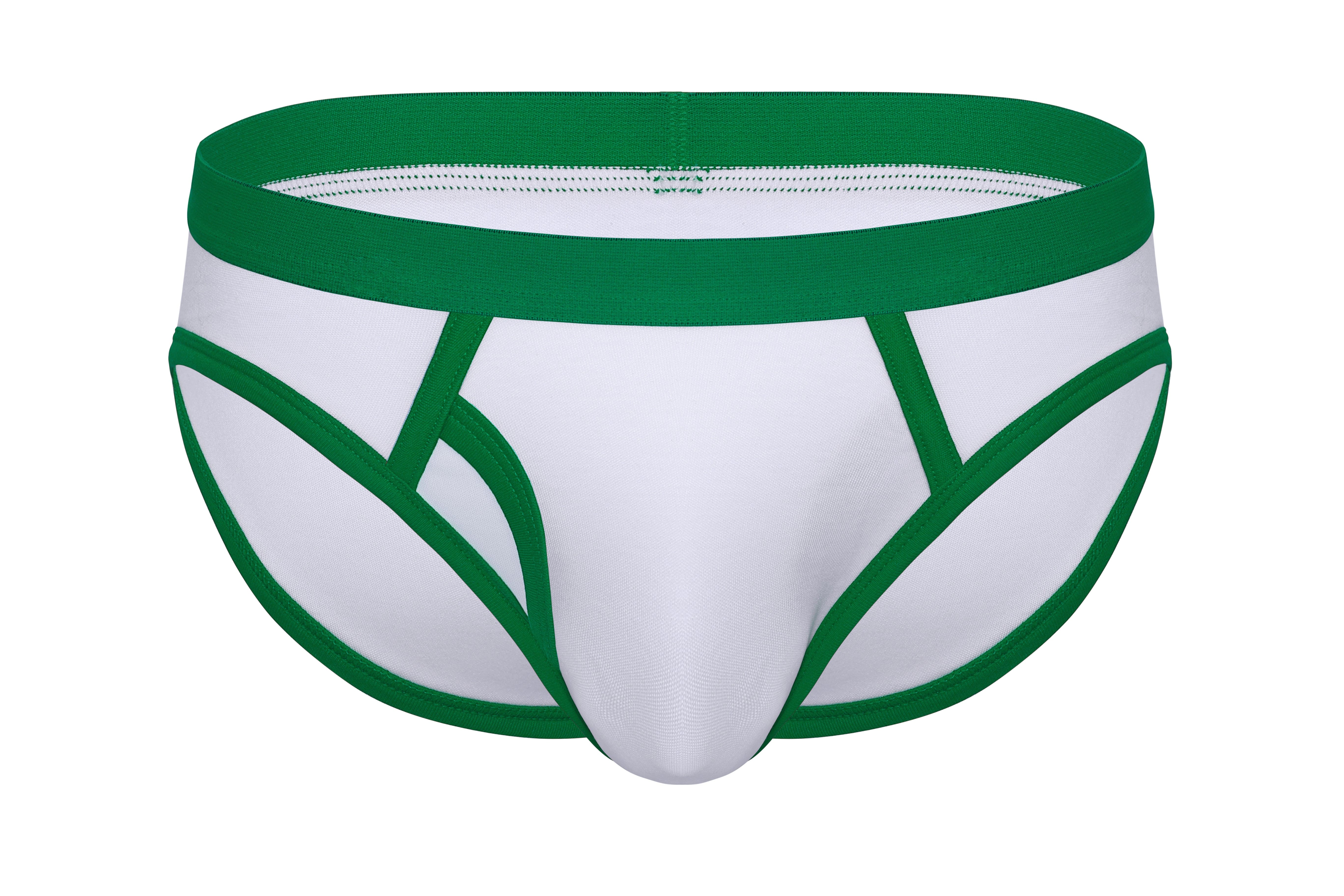 Cotton Ringer Fly Brief | Green
