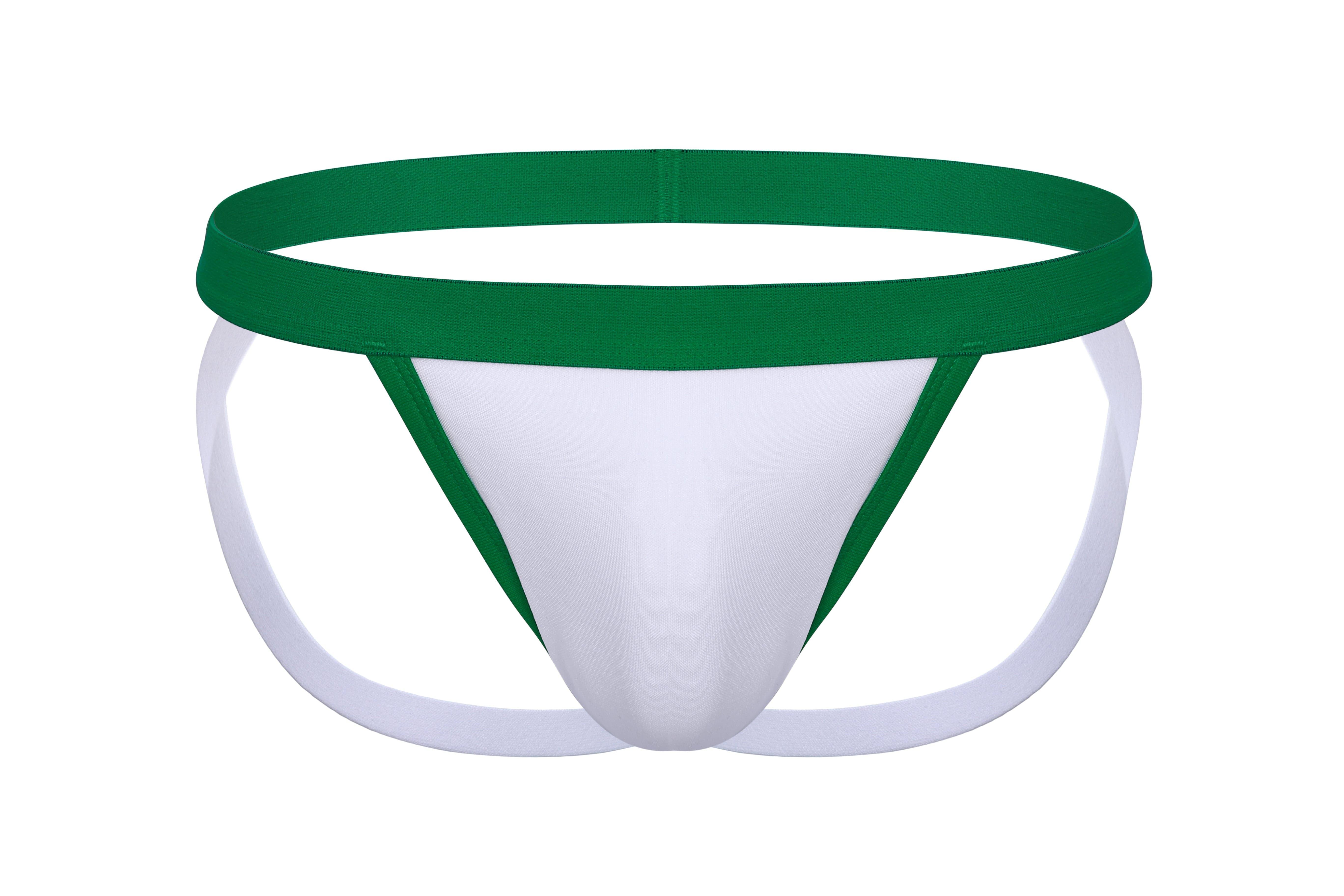 Suspensorio de algodón con aros | Verde