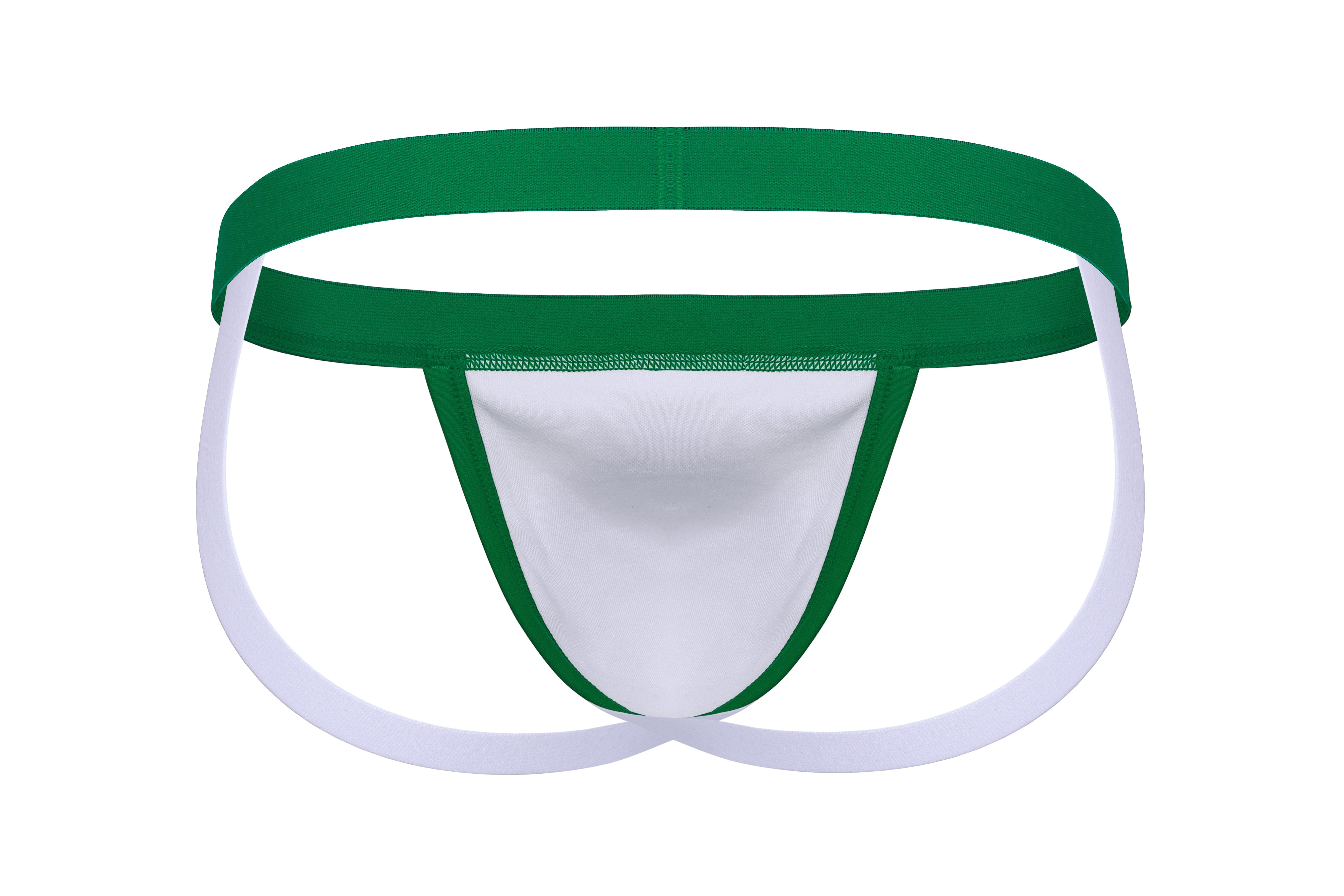 Cotton Ringer Jockstrap | Green