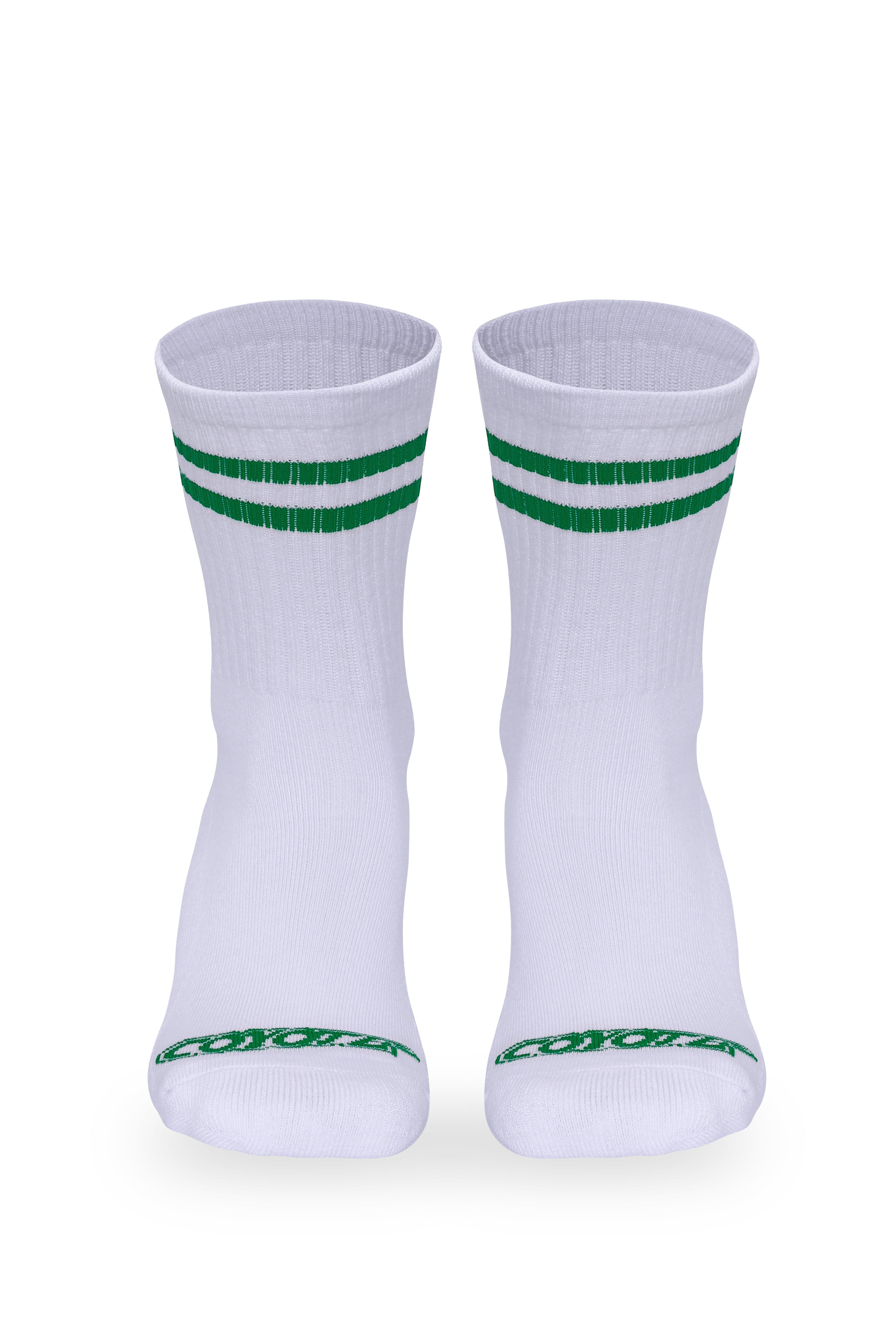 Cotton Ringer Sock | Green