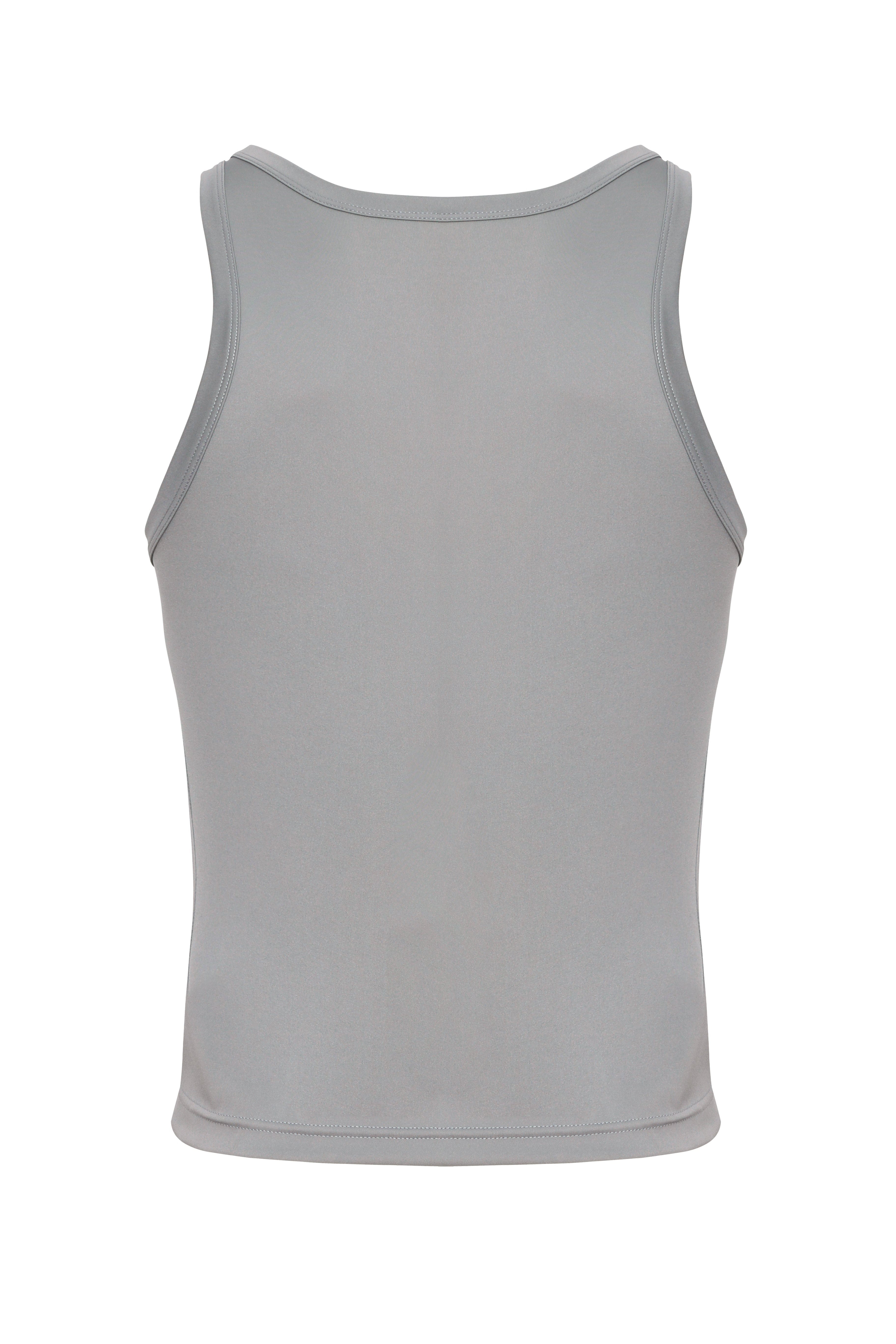 Sport Crop Tank | Steel Grey - Coyote Jocks