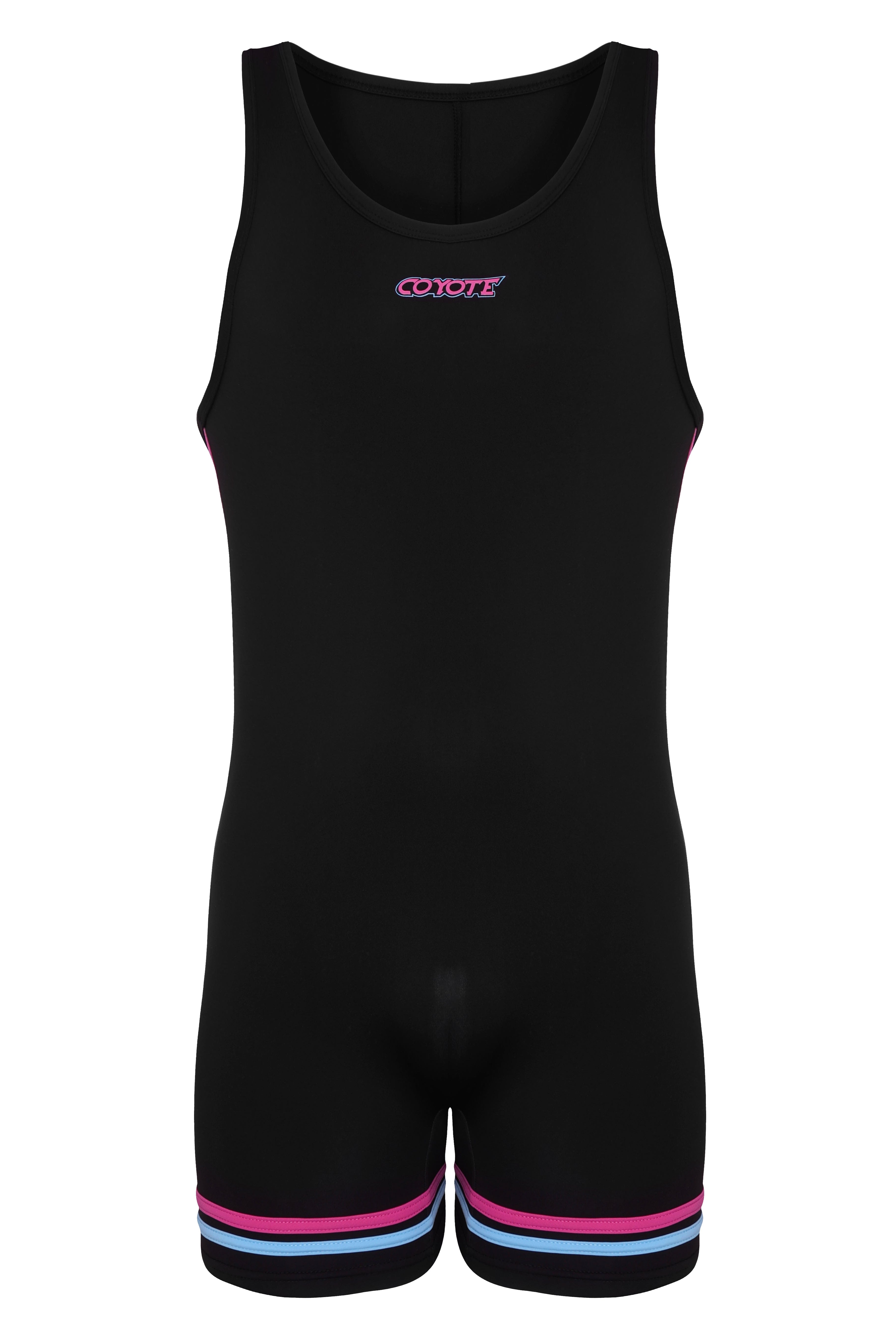 Neon Black Singlet - Coyote Jocks