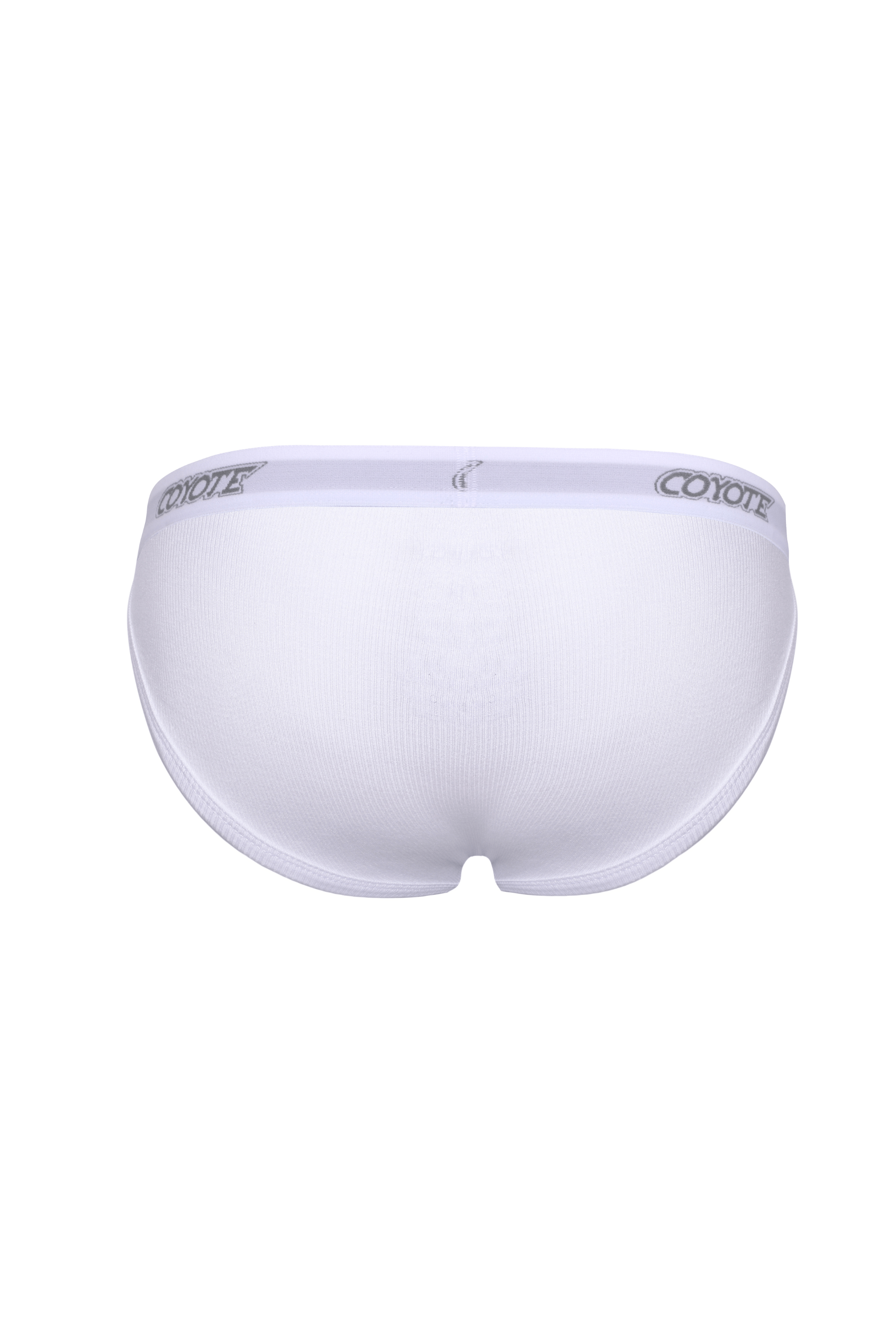 Cotton Rib Fly Front Brief | Pure White - Coyote Jocks
