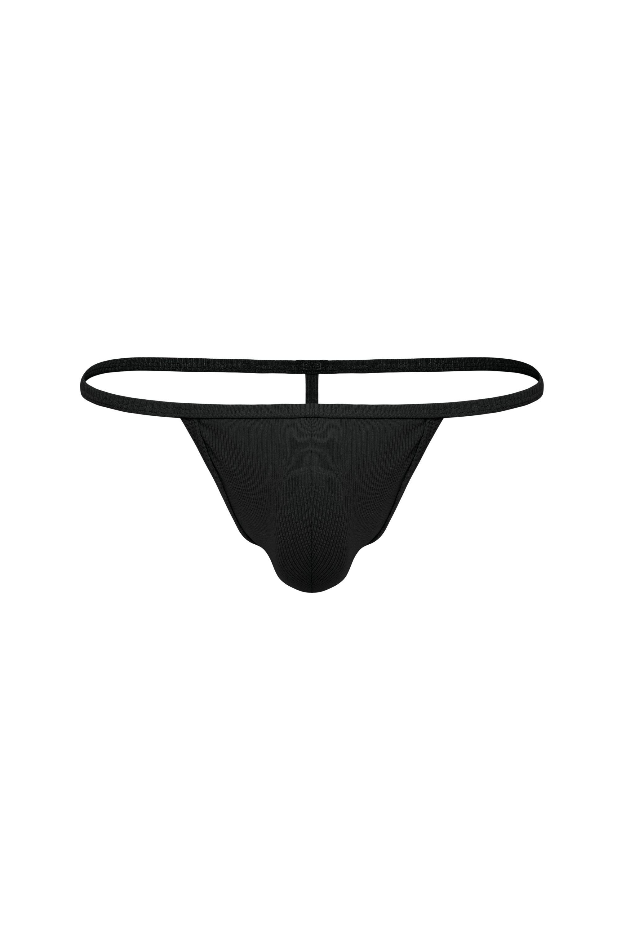 Cotton Rib T-String Thong | Midnight - Coyote Jocks