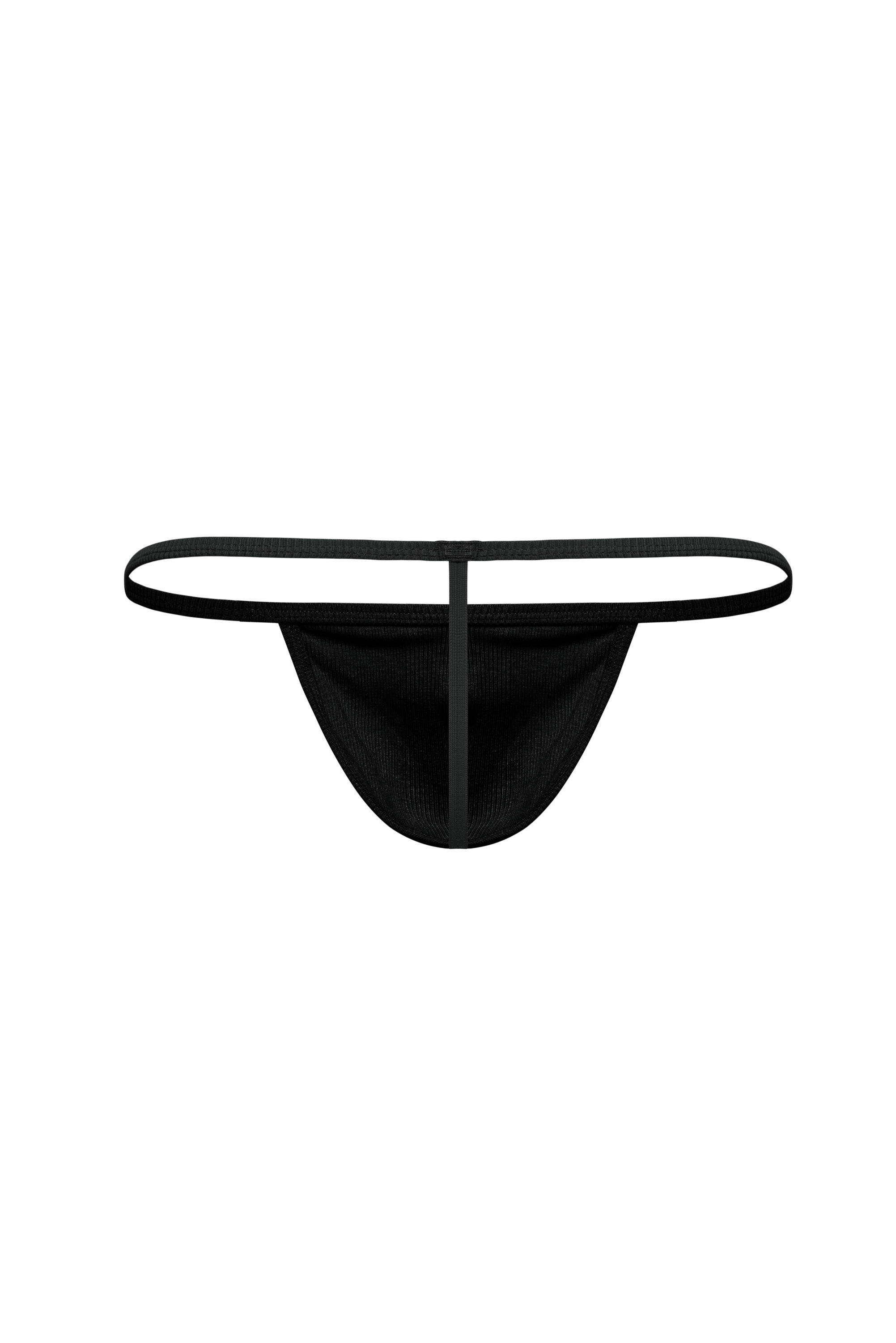 Cotton Rib T-String Thong | Midnight - Coyote Jocks