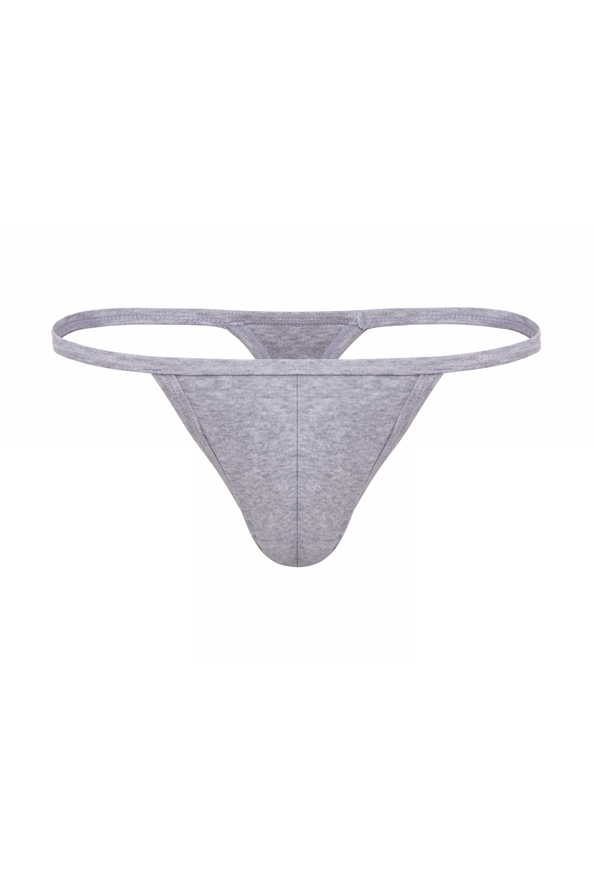 Micro Heather Grey Thong - Coyote Jocks