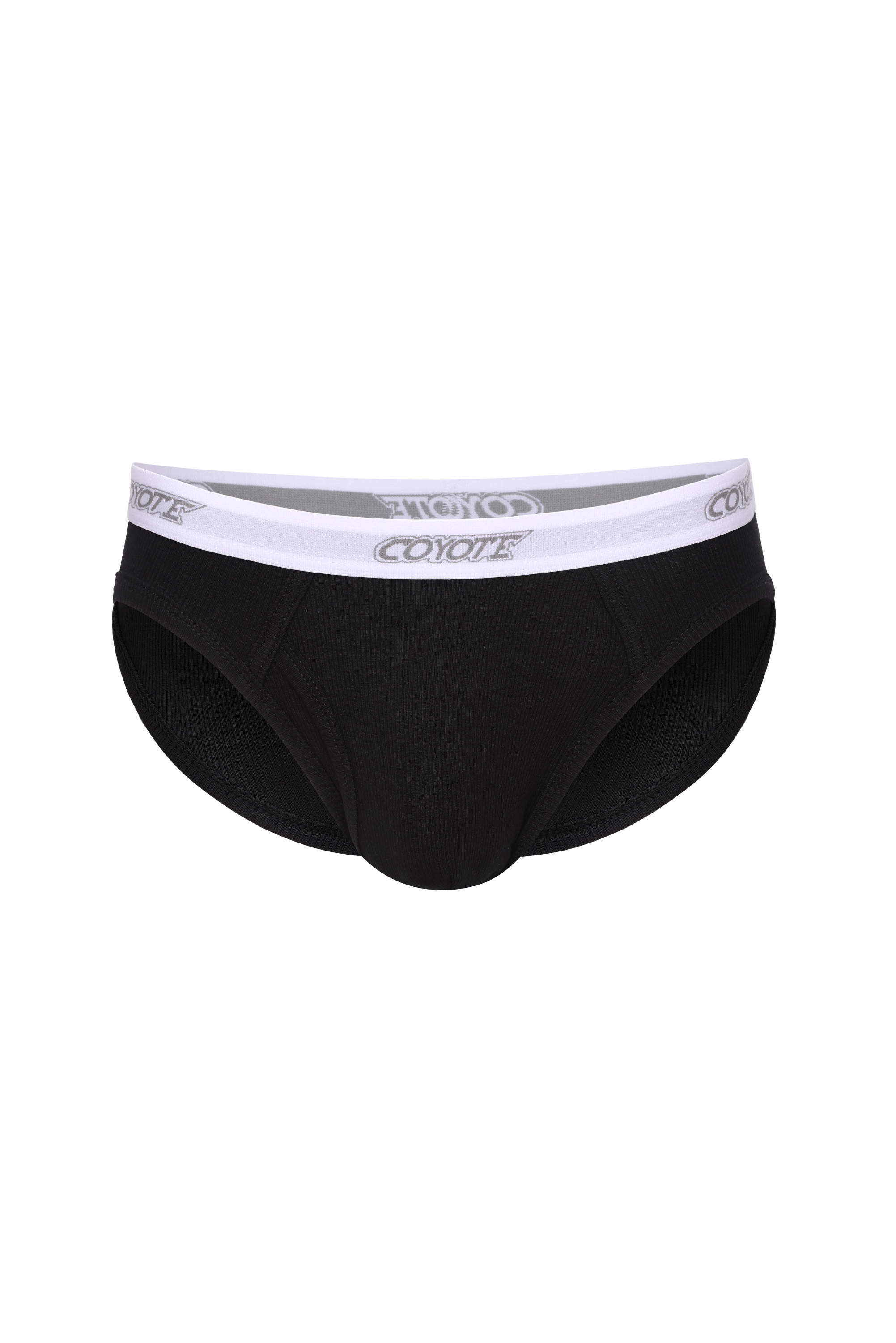 Cotton Rib Fly Front Brief | Midnight - Coyote Jocks