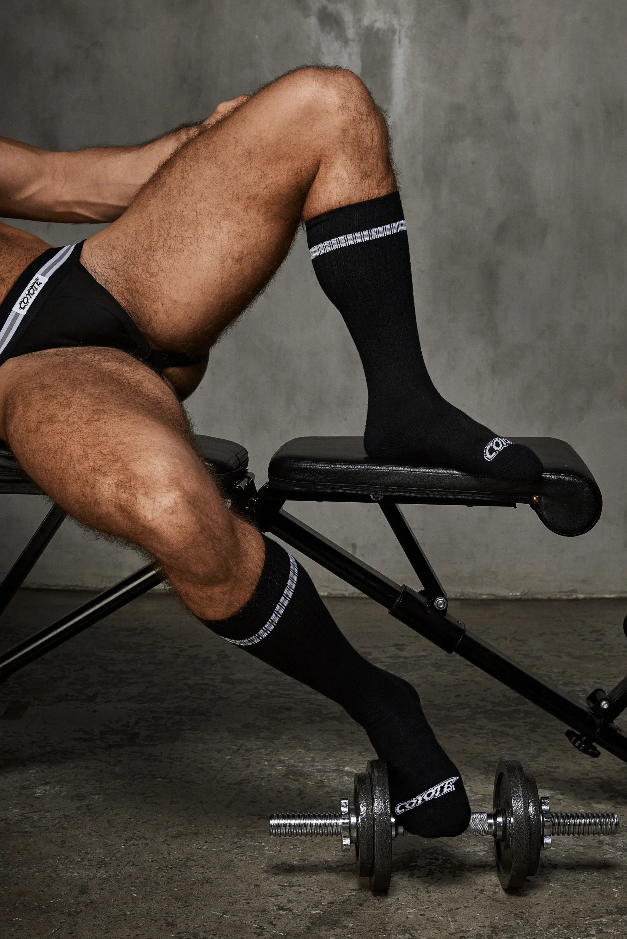 Varsity Sock | Jet Black Socks | Coyote Jocks
