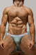 Cotton Rib Thong | Grey Sage Thongs | Coyote Jocks