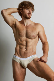 Cotton Rib Fly Front Brief | Sand Briefs | Coyote Jocks