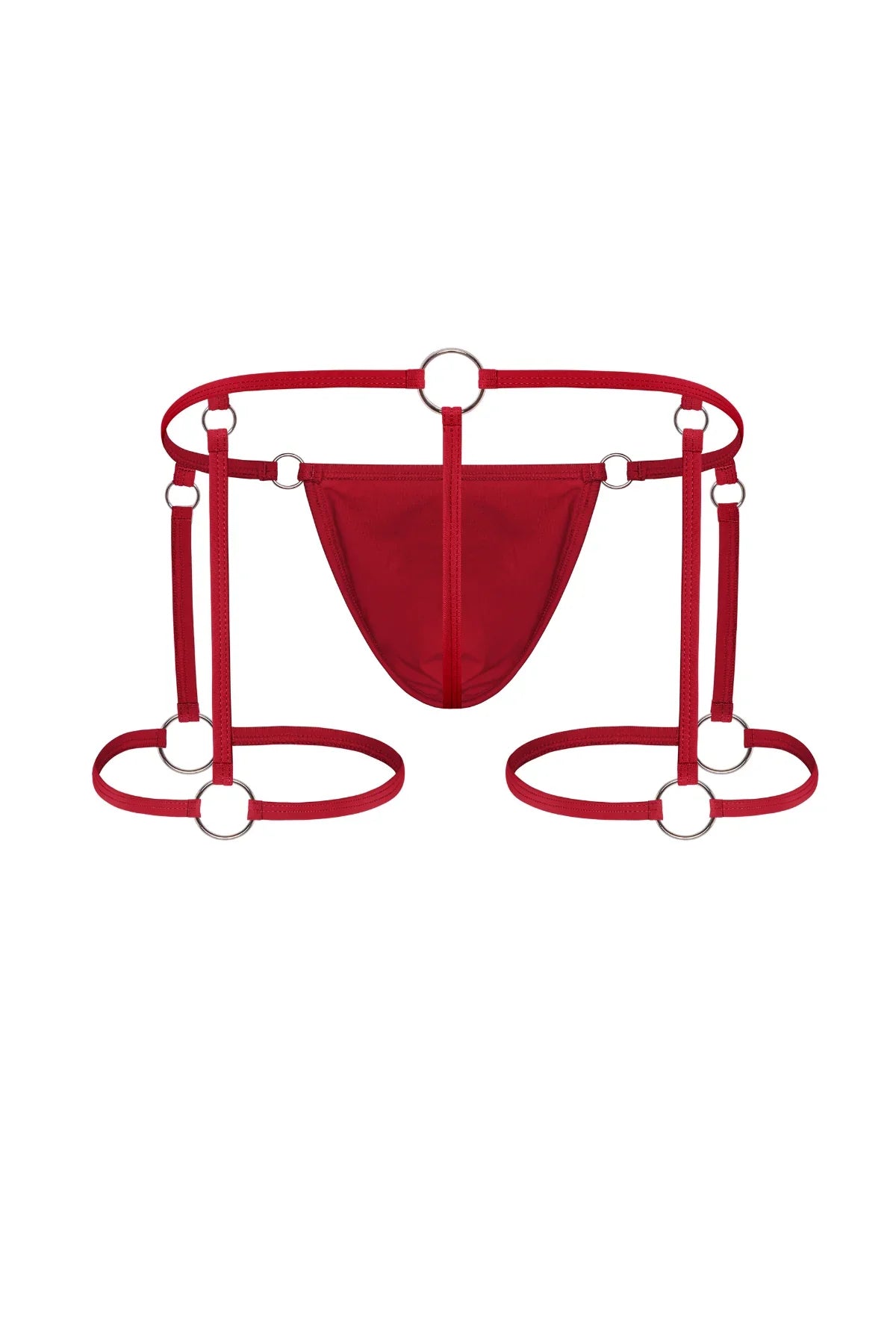 Hardware Garter Thong | Red Thongs | Coyote Jocks