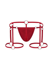 Hardware Garter Thong | Red Thongs | Coyote Jocks