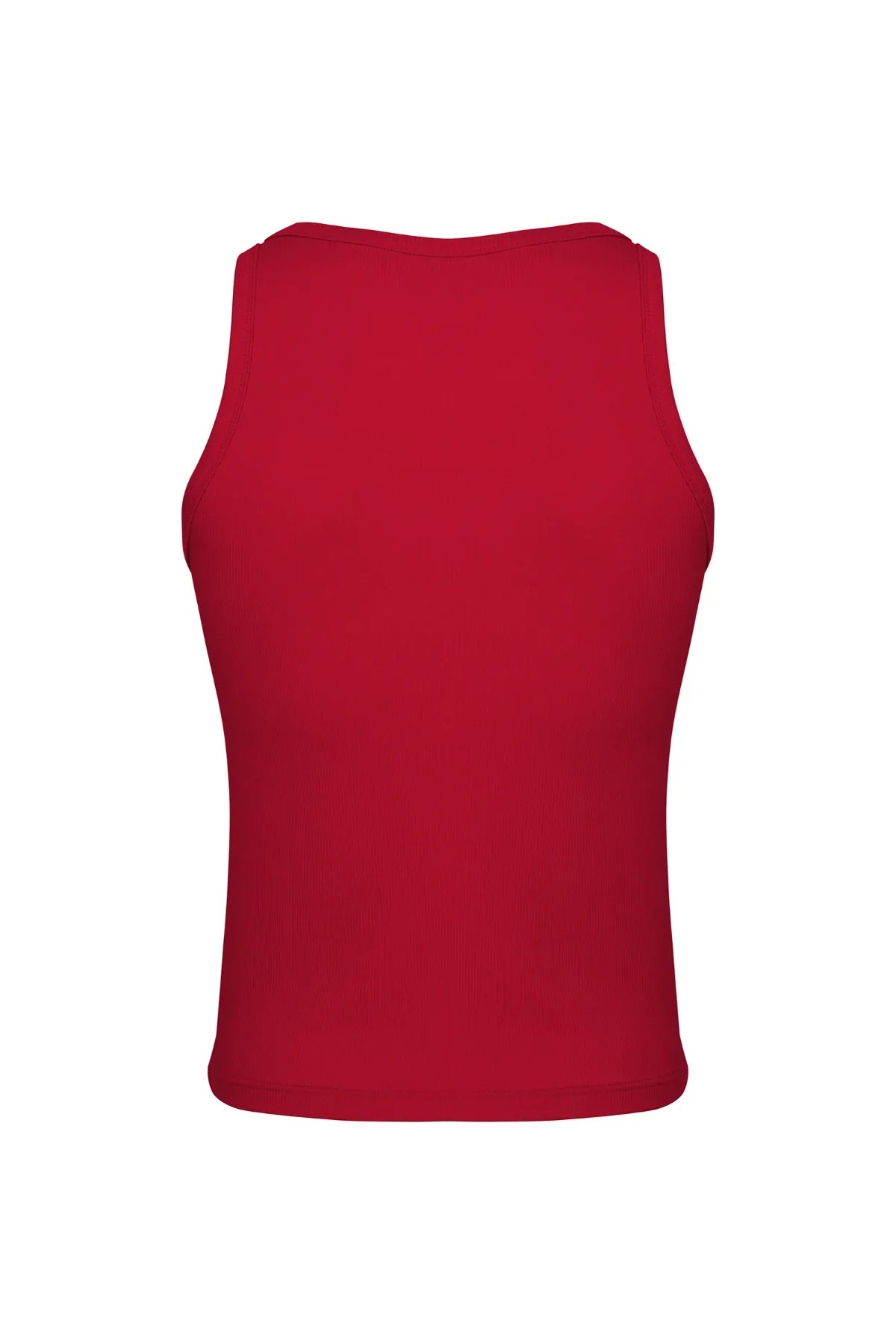 Cotton Rib Crop Tank | Red Tanks | Coyote Jocks
