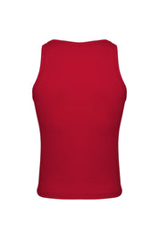 Cotton Rib Crop Tank | Red Tanks | Coyote Jocks