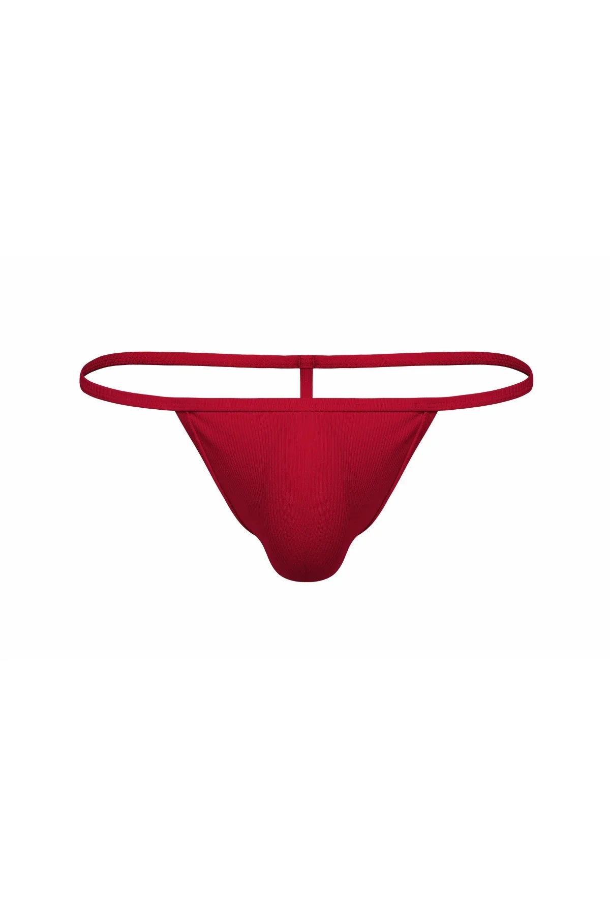 Cotton Rib T-String Thong | Red Thongs | Coyote Jocks