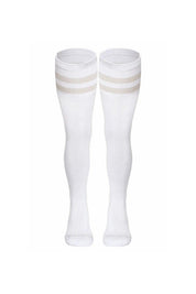 Frontline Thigh High Sock | White Socks | Coyote Jocks