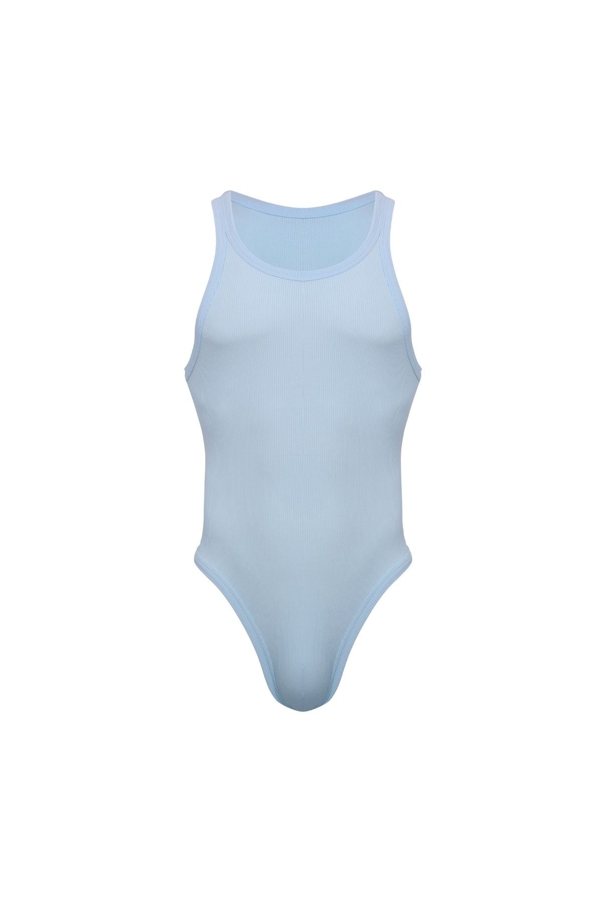 Cotton Rib Bodysuit | Baby Blue