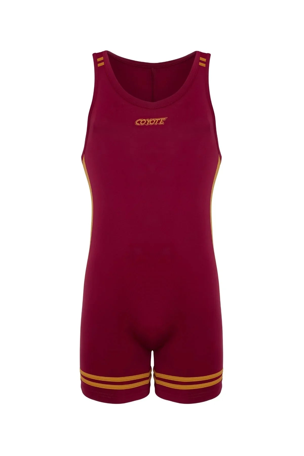 Varsity Singlet | Burgundy Singlet | Coyote Jocks