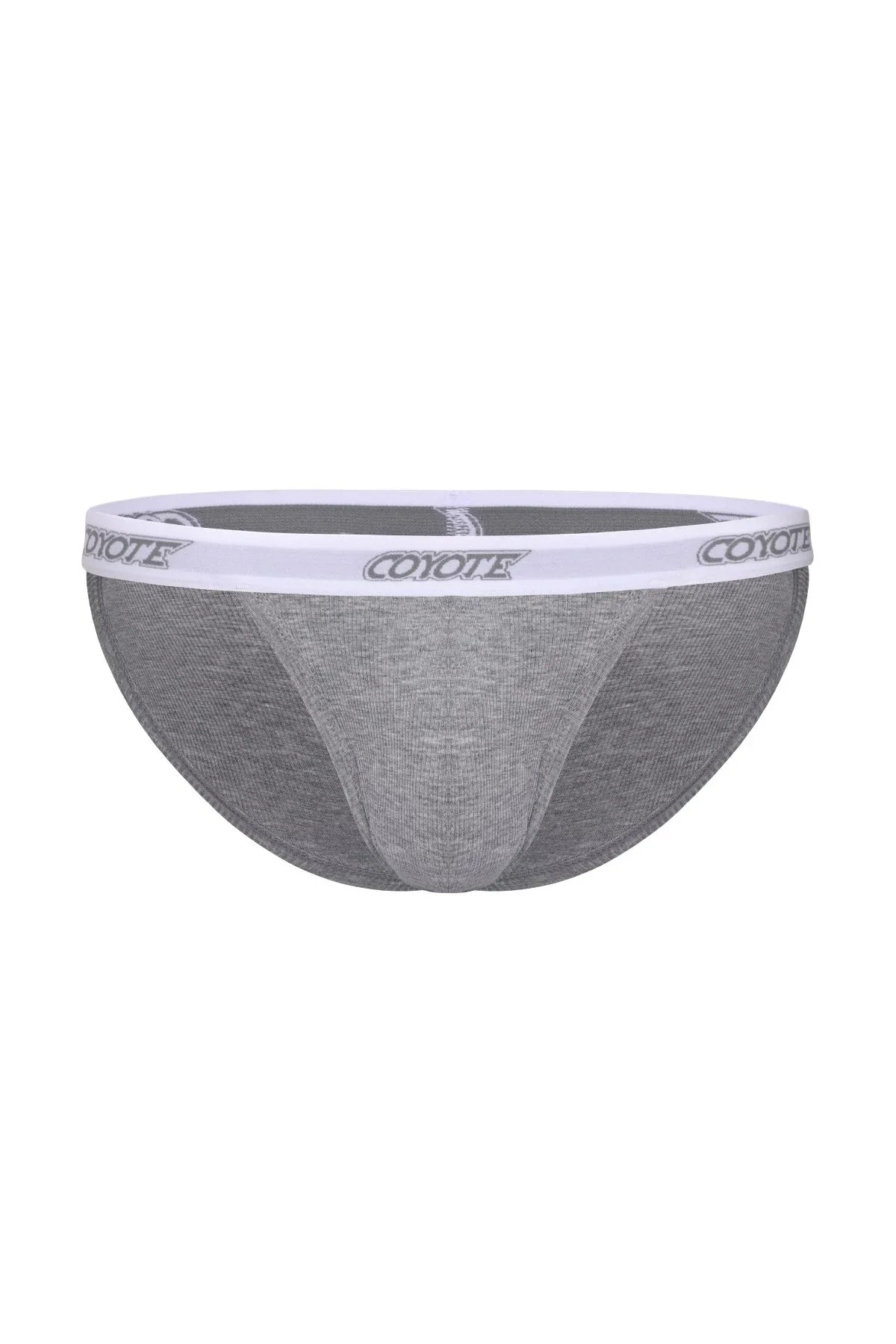 Cotton Rib Sport Brief | Heather Grey Briefs | Coyote Jocks