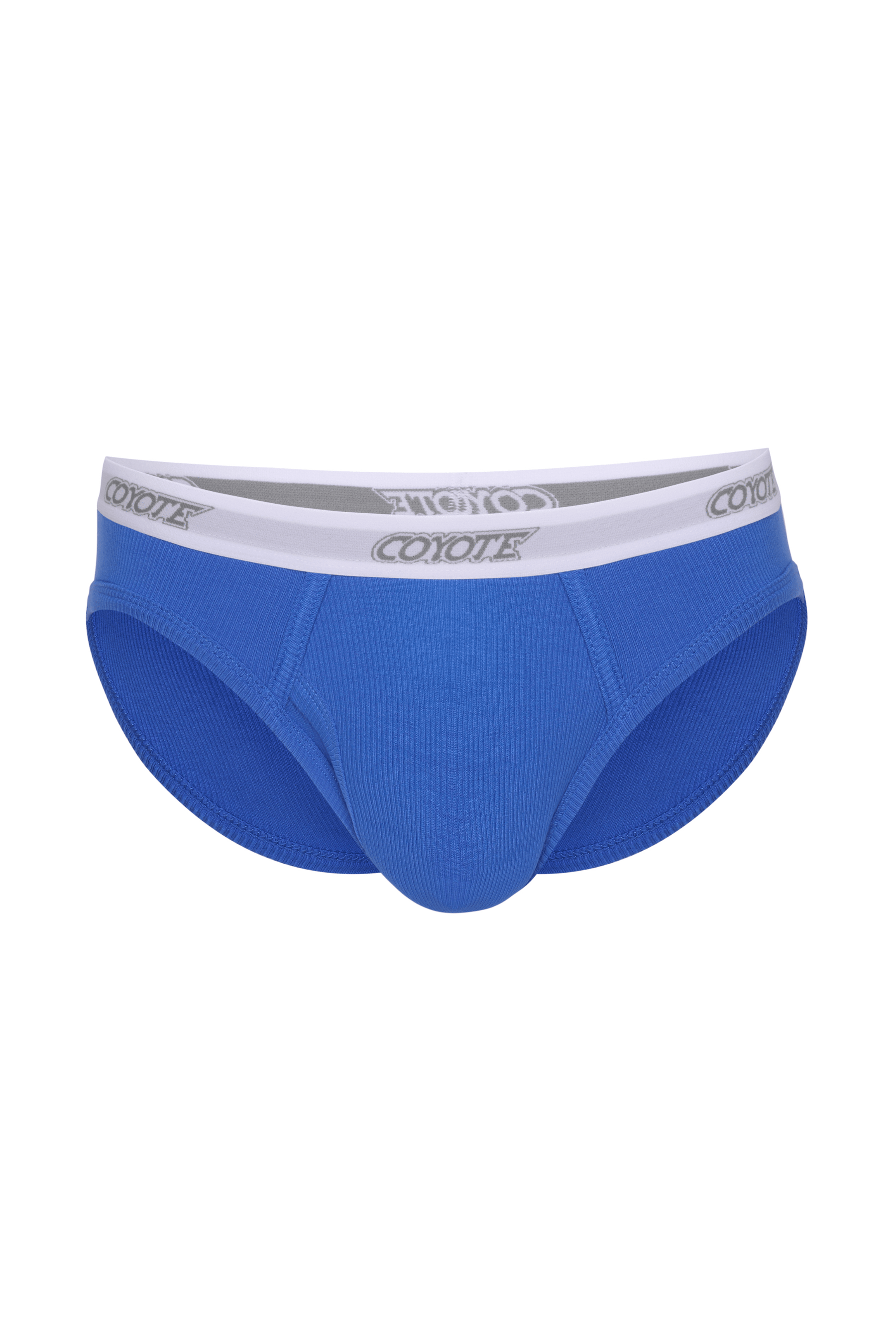 Cotton Rib Fly Front Brief: Cobalt | Mens Underwear | Coyote Jocks