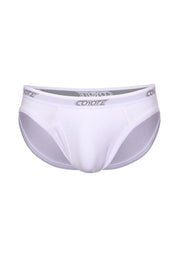 Cotton Rib Fly Front Brief | Pure White Briefs | Coyote Jocks