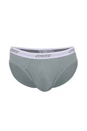 Cotton Rib Fly Front Brief | Grey Sage Briefs | Coyote Jocks