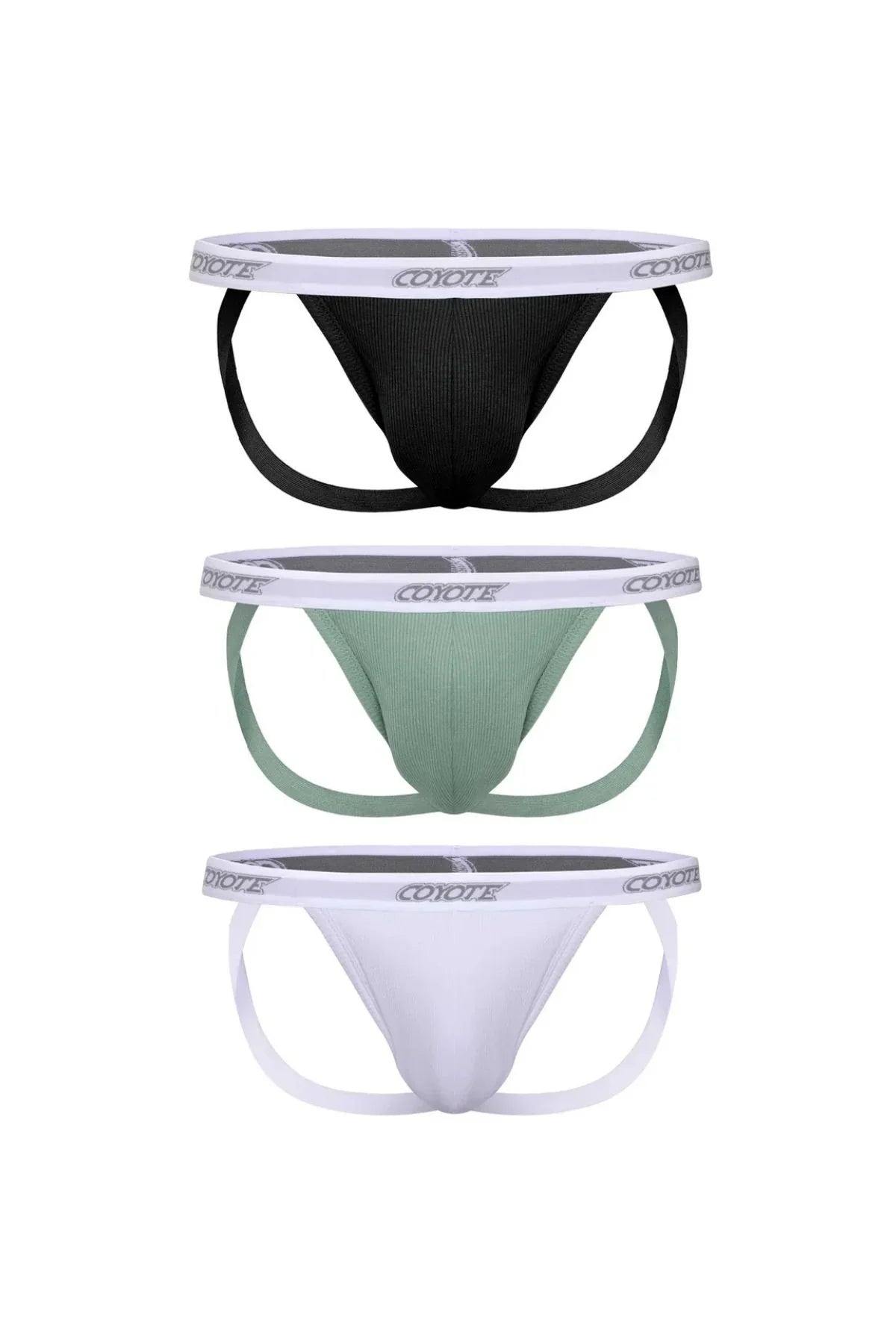 Cotton Rib Jockstrap 3-Pack Jockstraps | Coyote Jocks